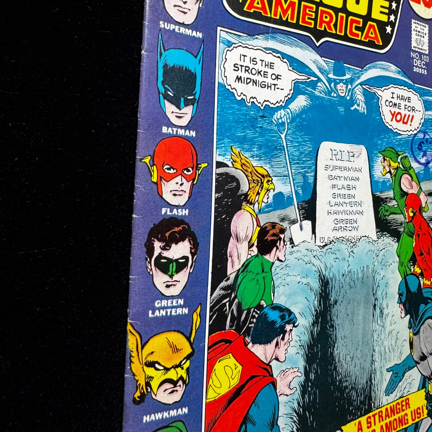 Justice League 103 - Phantom Stranger Joins The JLA - Bronze Age Dc Comics 1972