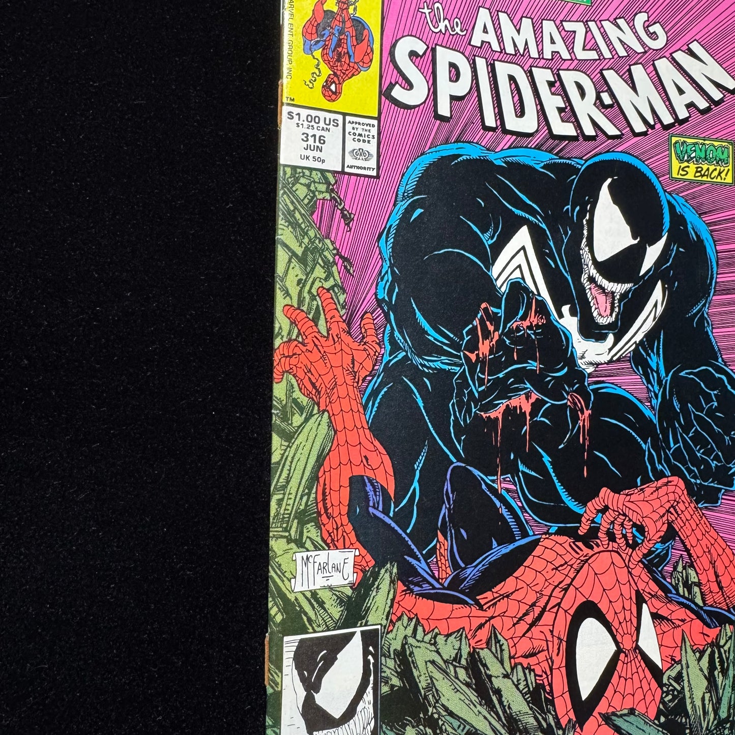 Amazing Spider-Man 316 - 3rd App Venom - Iconic Cover - Copper Age Marvel 1989