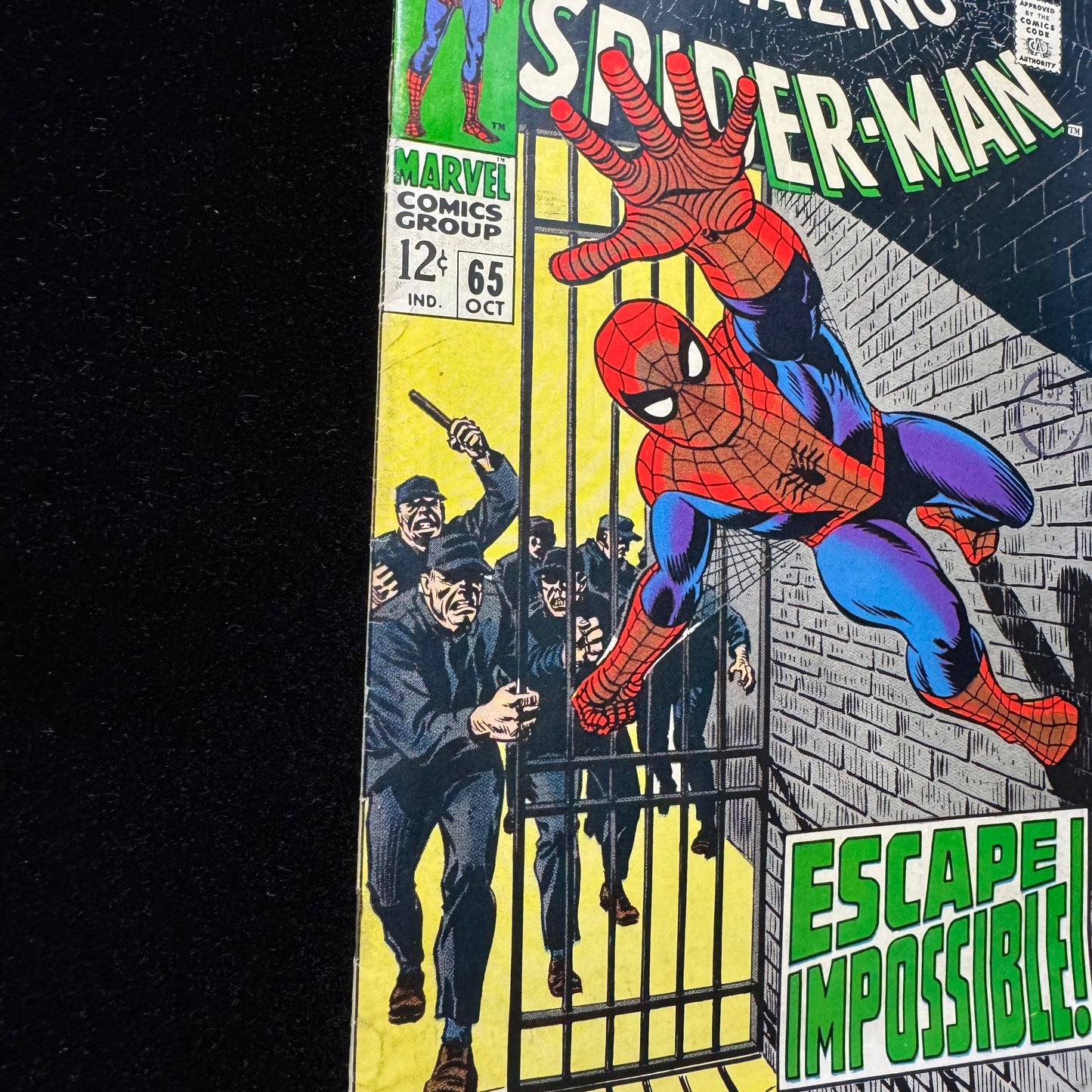 Amazing Spider-Man 65 - Stunning Romita Sr Cover - Silver Age Marvel Comics 1965