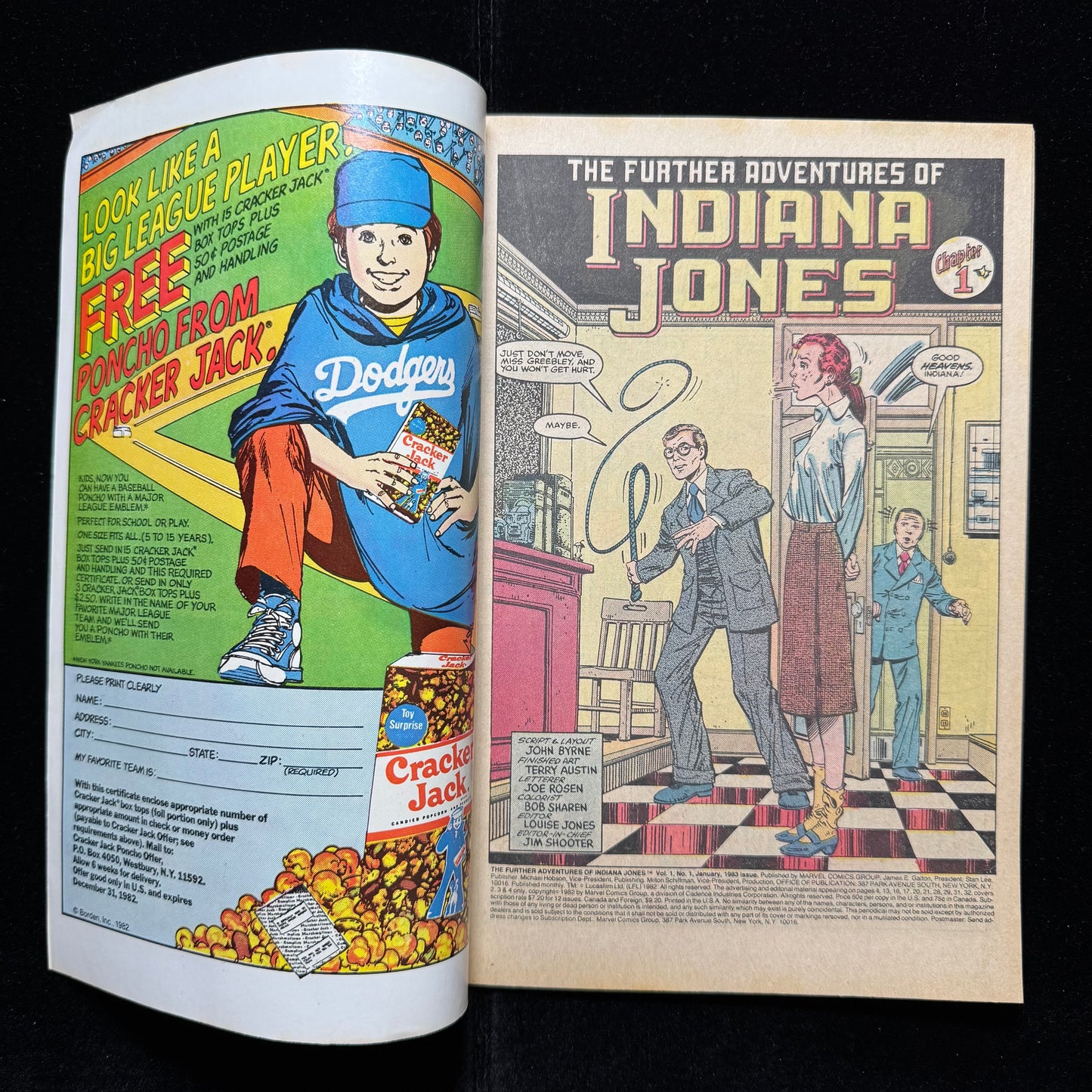 Further Adventures Of Indiana Jones 1 - Bronze Age Marvel Comics 1983