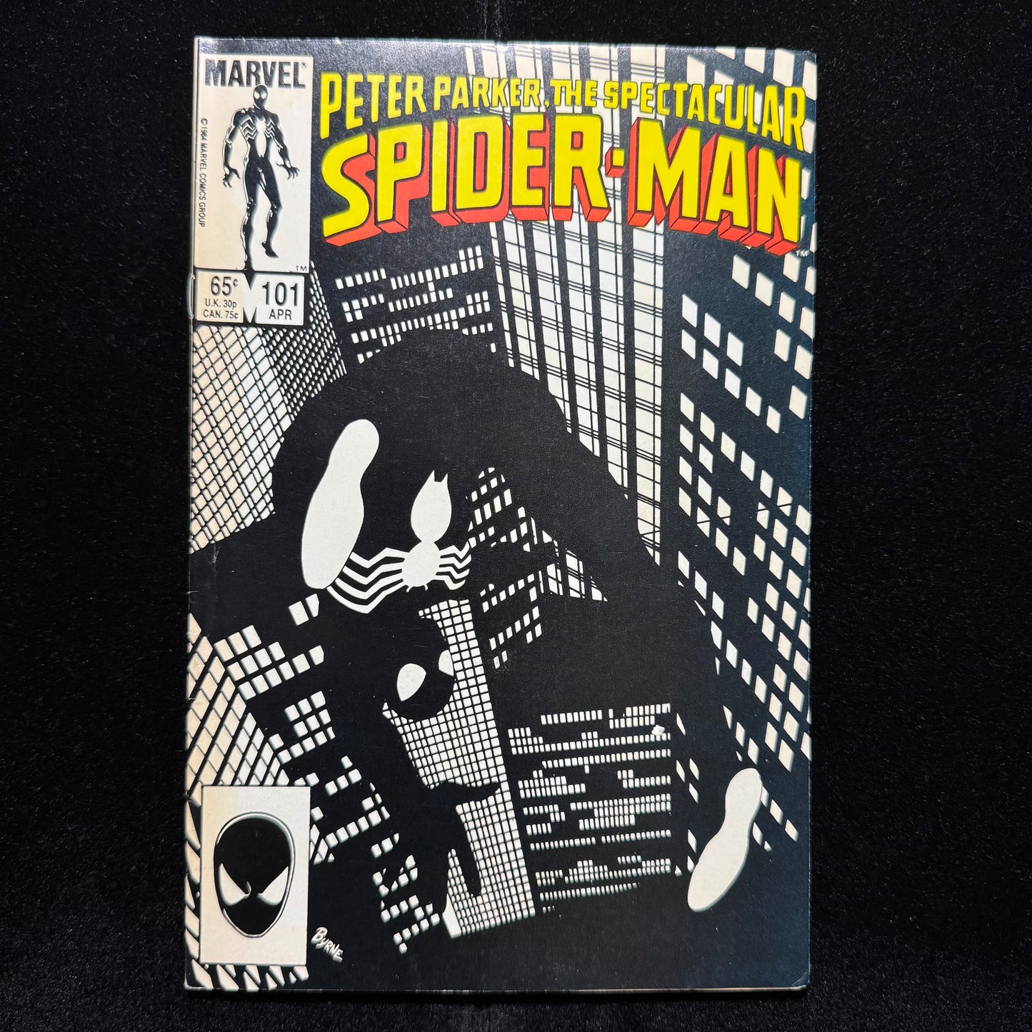 Spectacular Spider-Man 101 - Iconic Cover Art - Copper Age Marvel Comics 1985