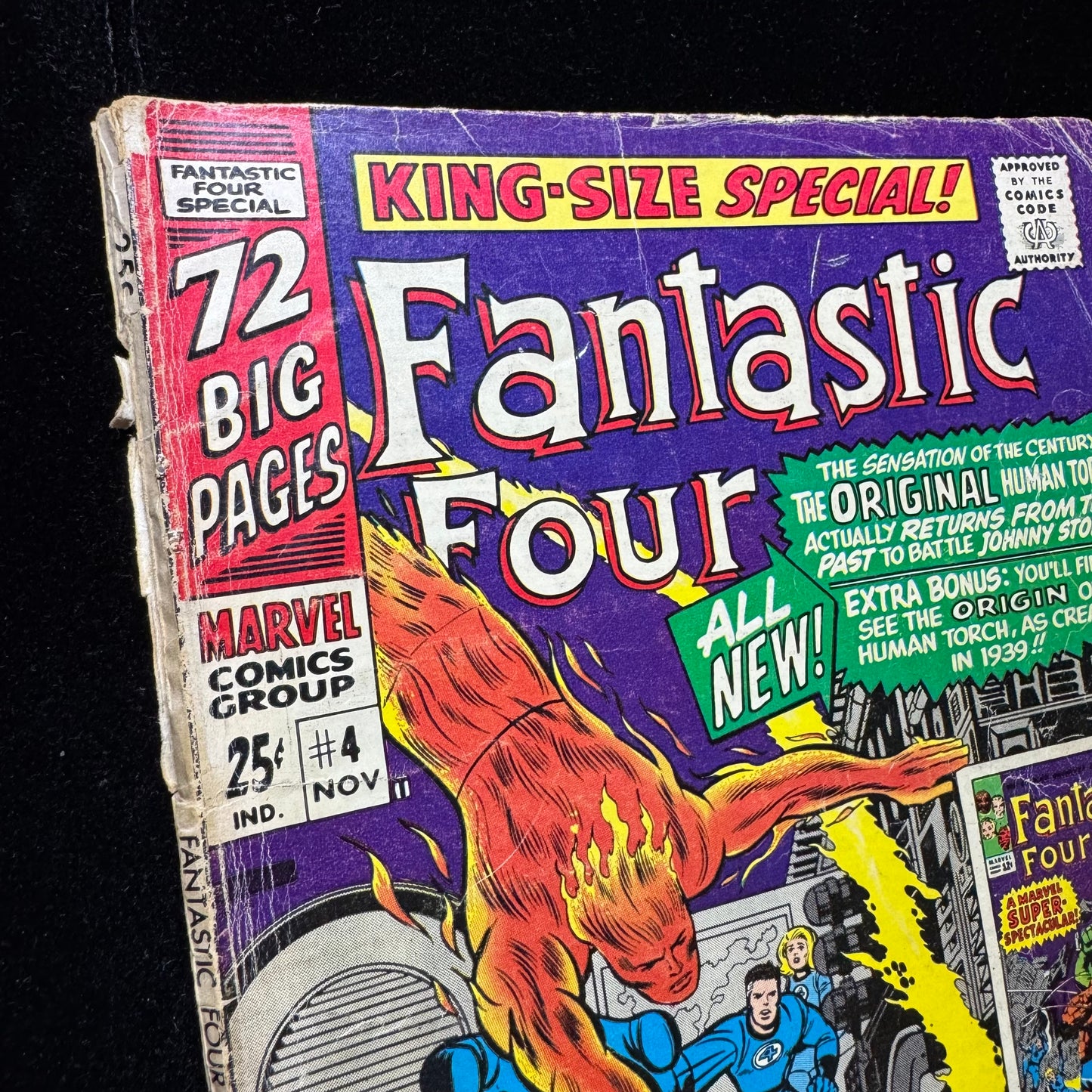 Fantastic Four Annual 4 - Origin Of Human Torch - Silver Age Marvel Comics 1966