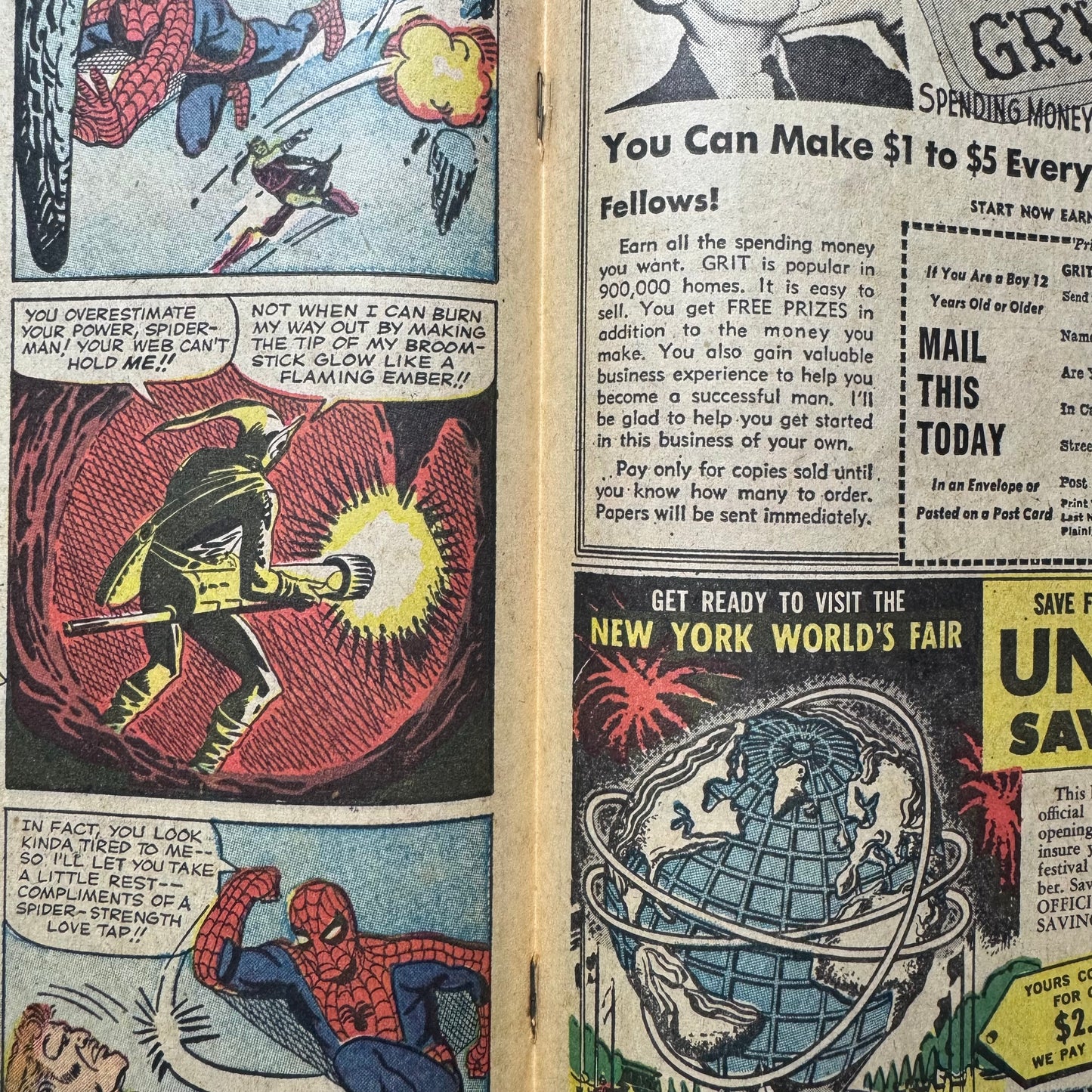 Amazing Spider-Man 14 - 1st App Of Green Goblin - Coverless - Silver Age Marvel Comics 1964