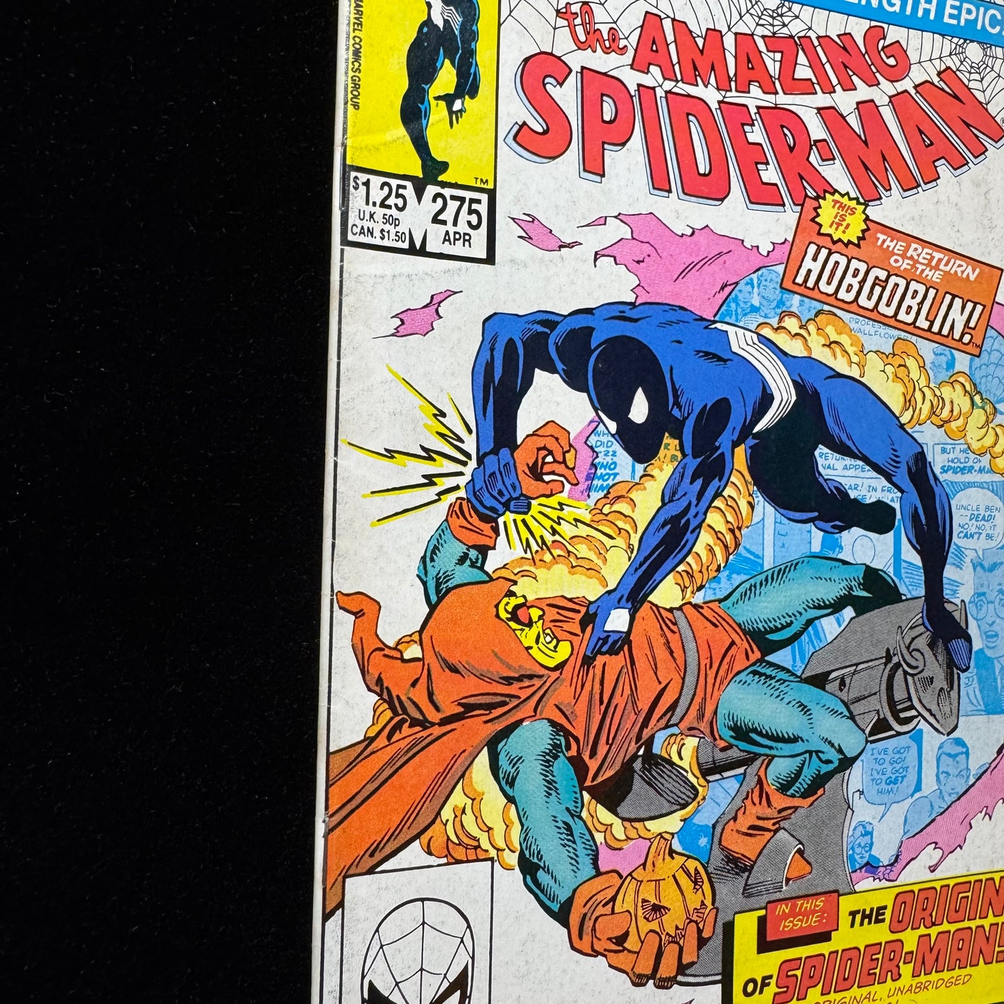Amazing Spider-Man 275 - Origin Of Spider-Man Retold - Copper Age Marvel 1986