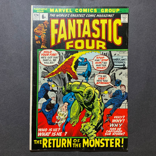 Fantastic four 124/ Bronze Age marvel comics 1972