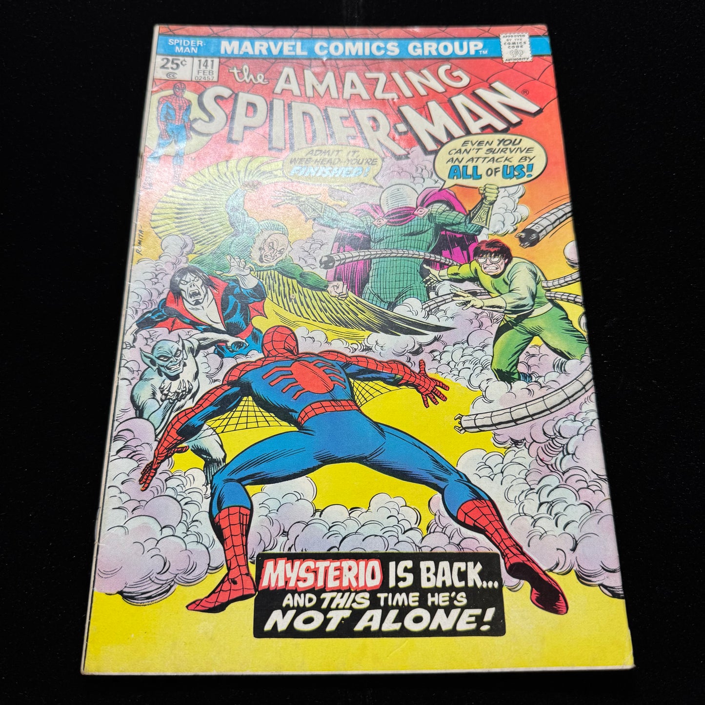 Amazing Spider-Man 141 - 1st App Of The 2nd Mysterio - Bronze Age Marvel 1975