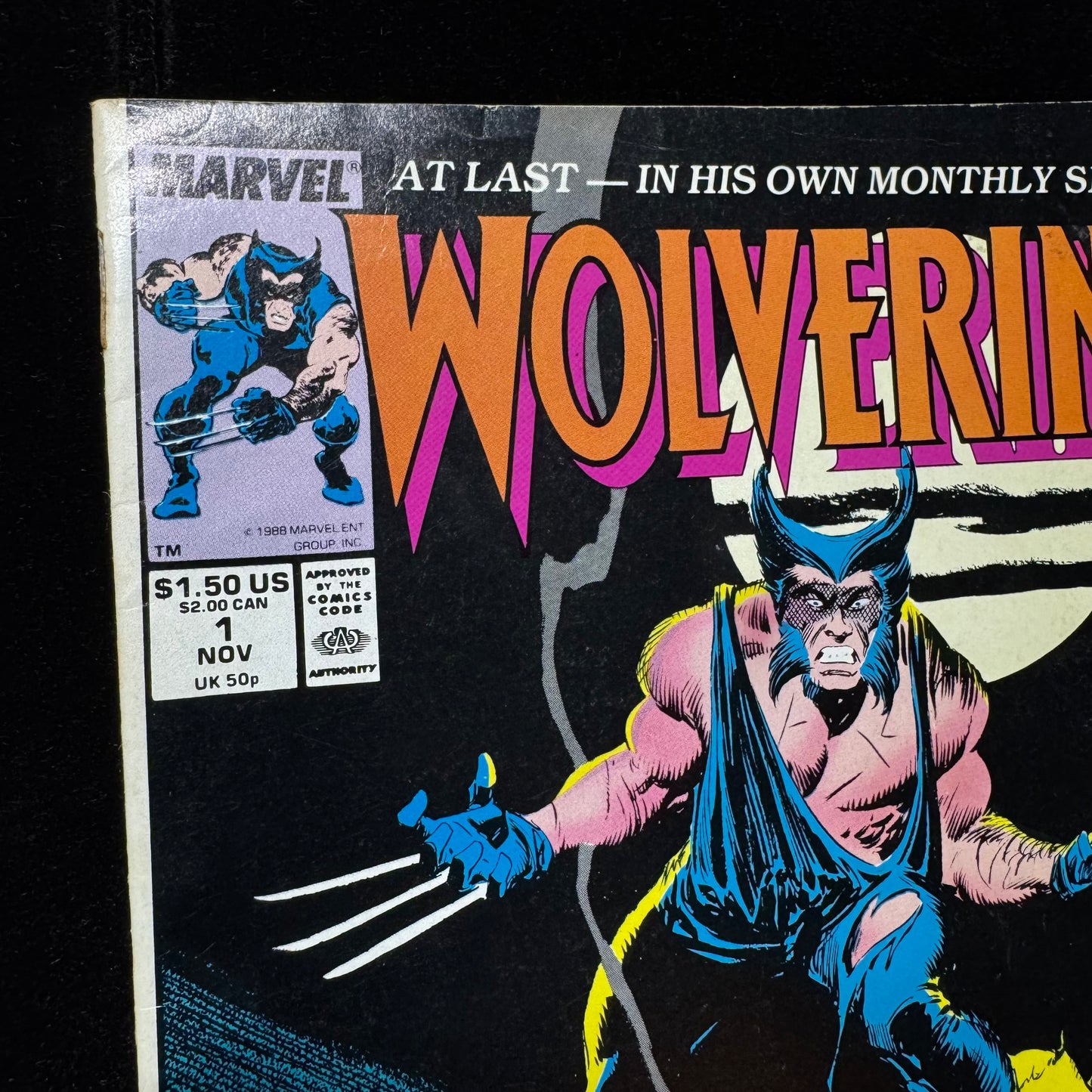 Wolverine 1 - Premiere Issue + 1st Wolverine Black Suit - Copper Age Marvel 1988