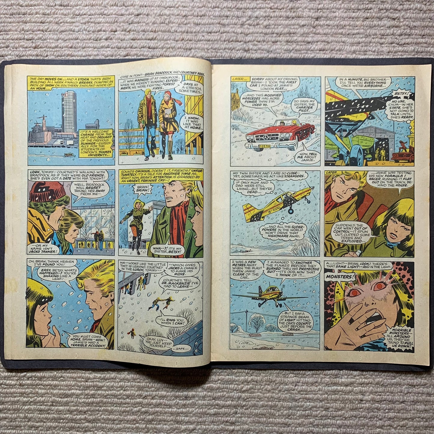 Captain Britain 8/ Bronze Age Marvel Comics 1976/ See Description