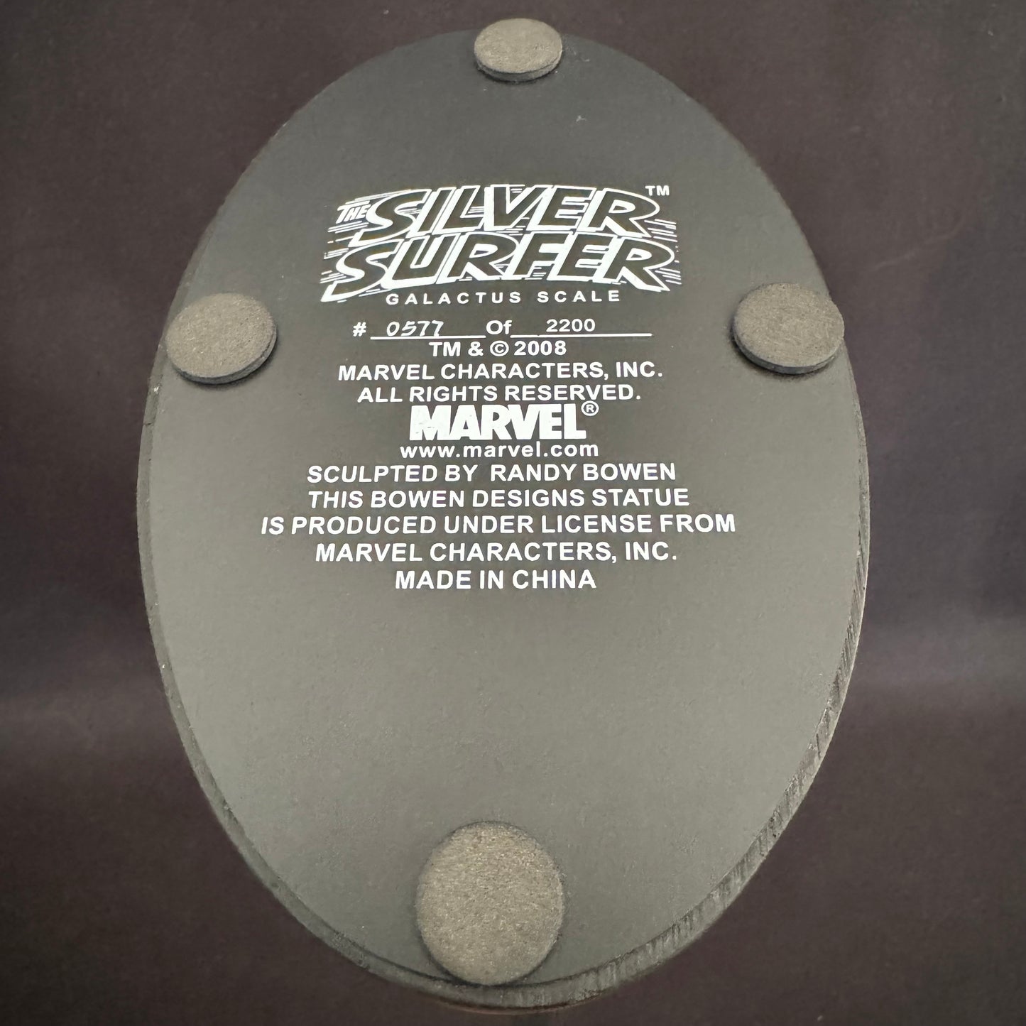 Silver Surfer 12” Statue By Bowen Designs - Limited Edition 577/2200 Boxed 2008