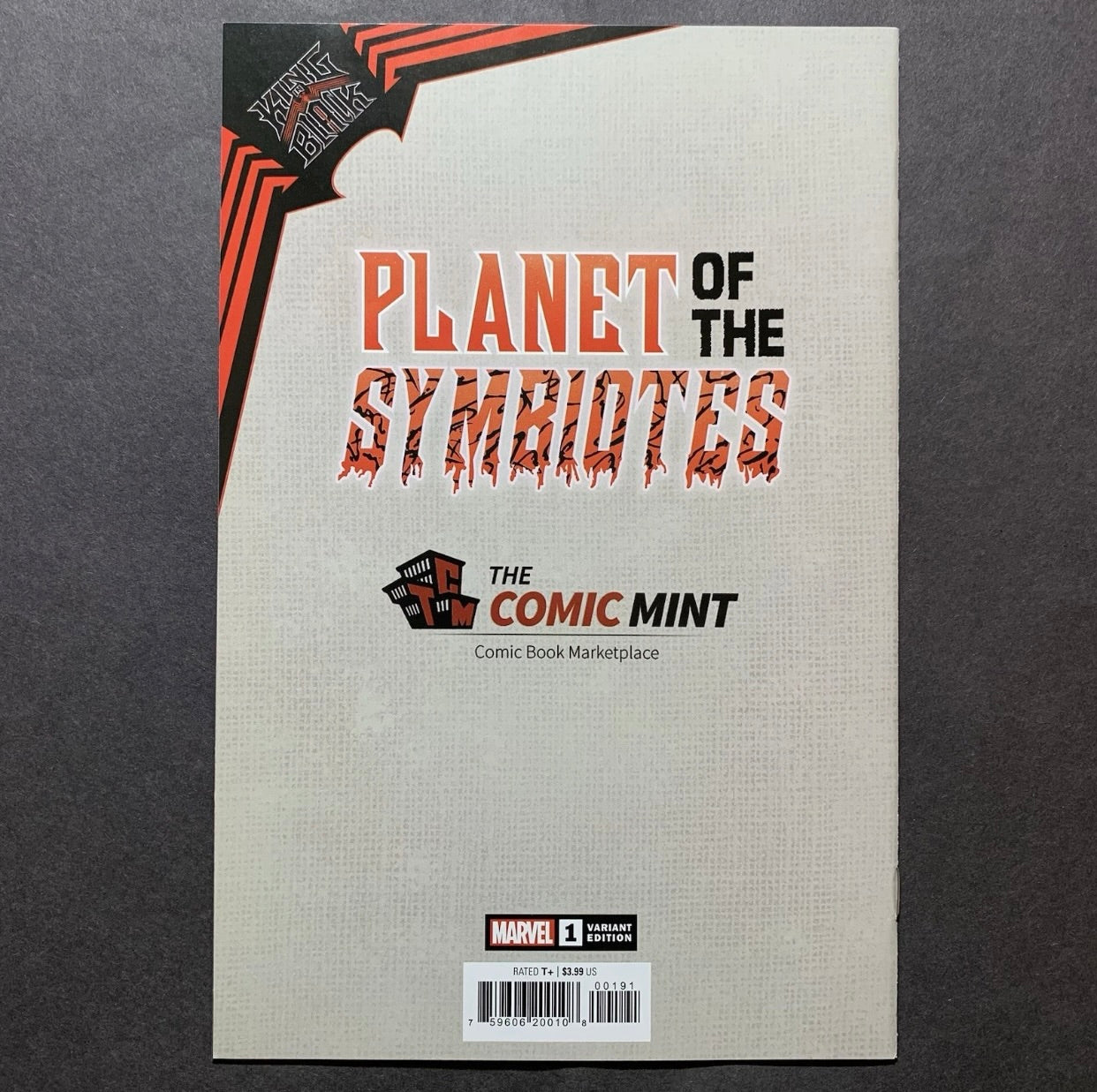 King In Black Planet Of The Symbiotes 1/ Skan virgin variant Ltd 800 COA/ 2020