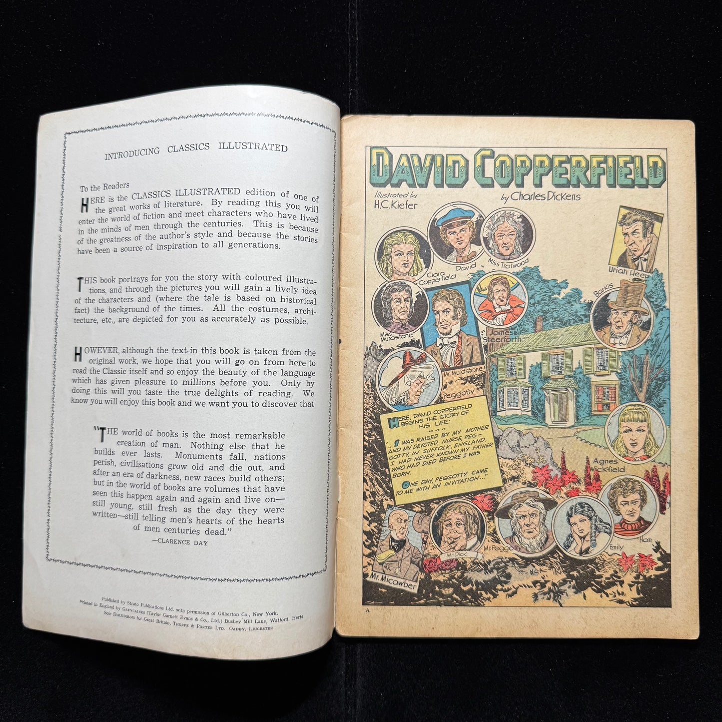 Classics Illustrated 48 - David Copperfield - UK Thorpe & Porter Comics C.1955