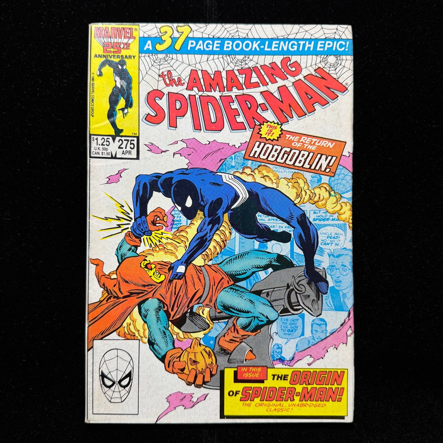 Amazing Spider-Man 275 - Origin Of Spider-Man Retold - Copper Age Marvel 1986