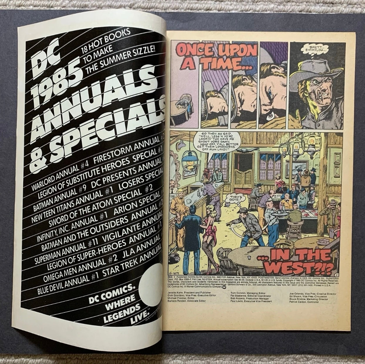 Hex 1/ Copper Age Dc Comics 1985