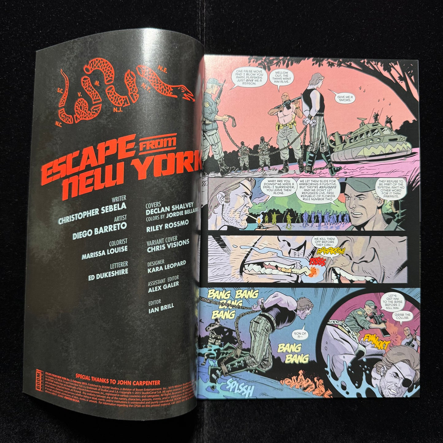 Escape From New York 1-3 - Issues 1, 2 And 3 - Modern Age BOOM! Comics 2014