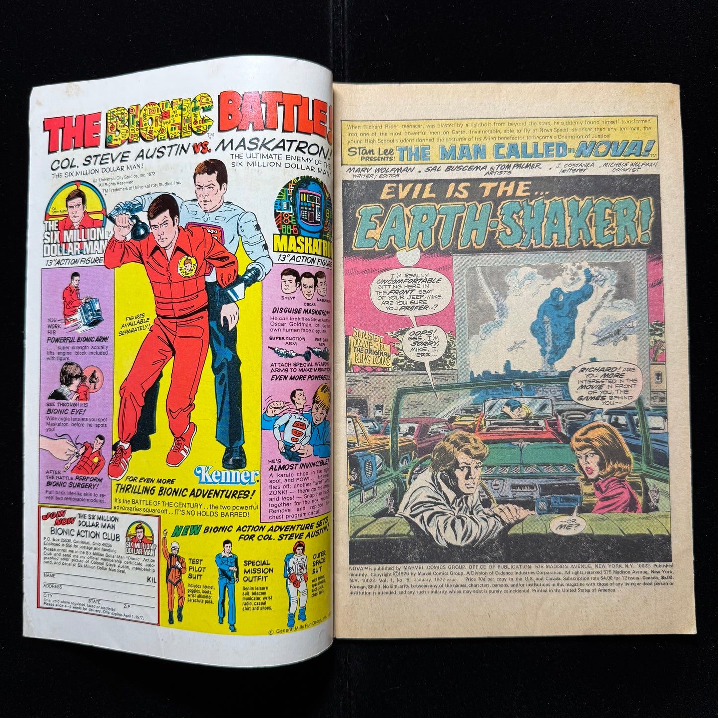 Nova 5 - Bronze Age Marvel Comics 1977