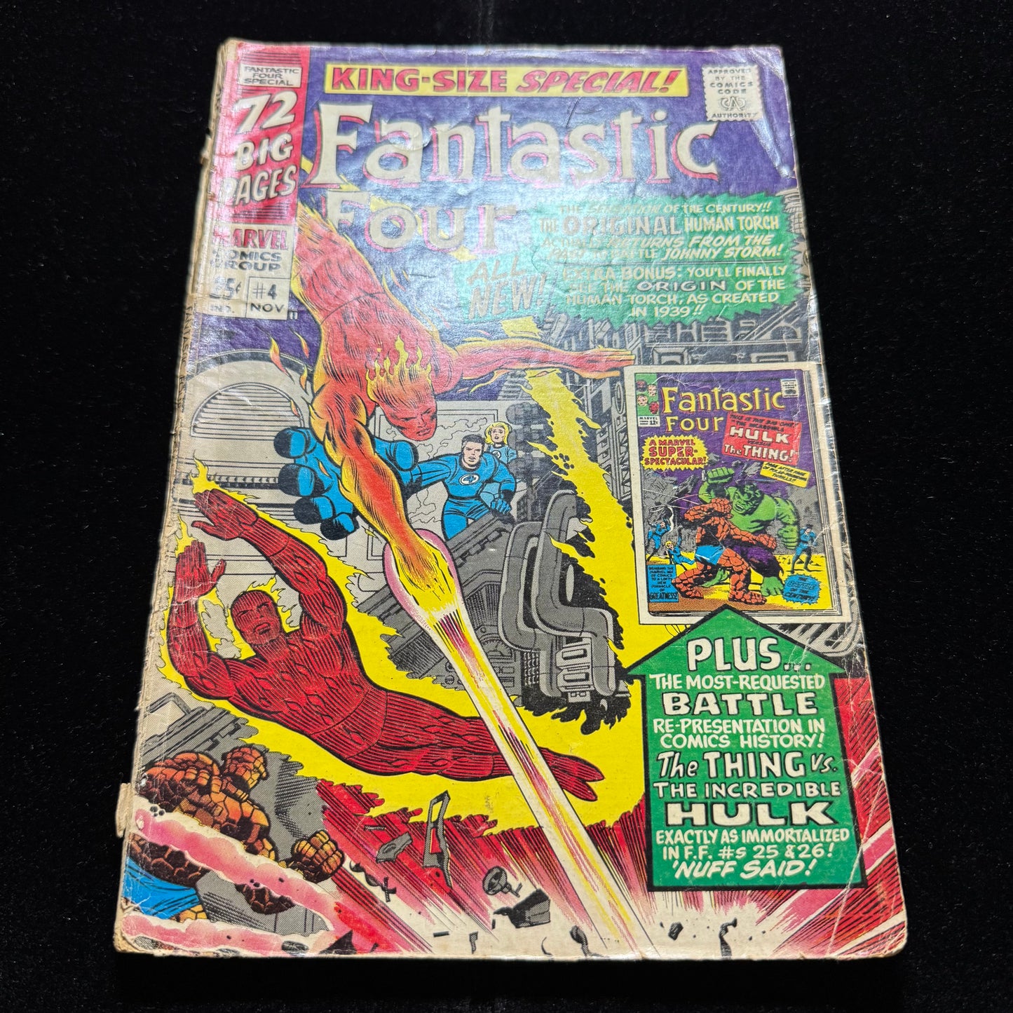 Fantastic Four Annual 4 - Origin Of Human Torch - Silver Age Marvel Comics 1966