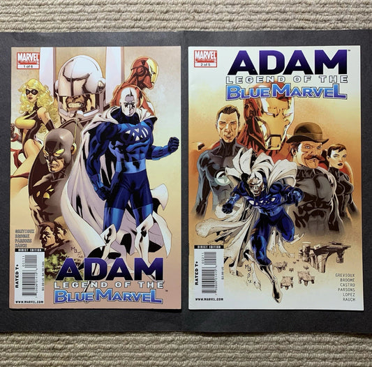 Adam Legend Of The Blue Marvel 1 And 2/ Modern Age Marvel Comics 2009