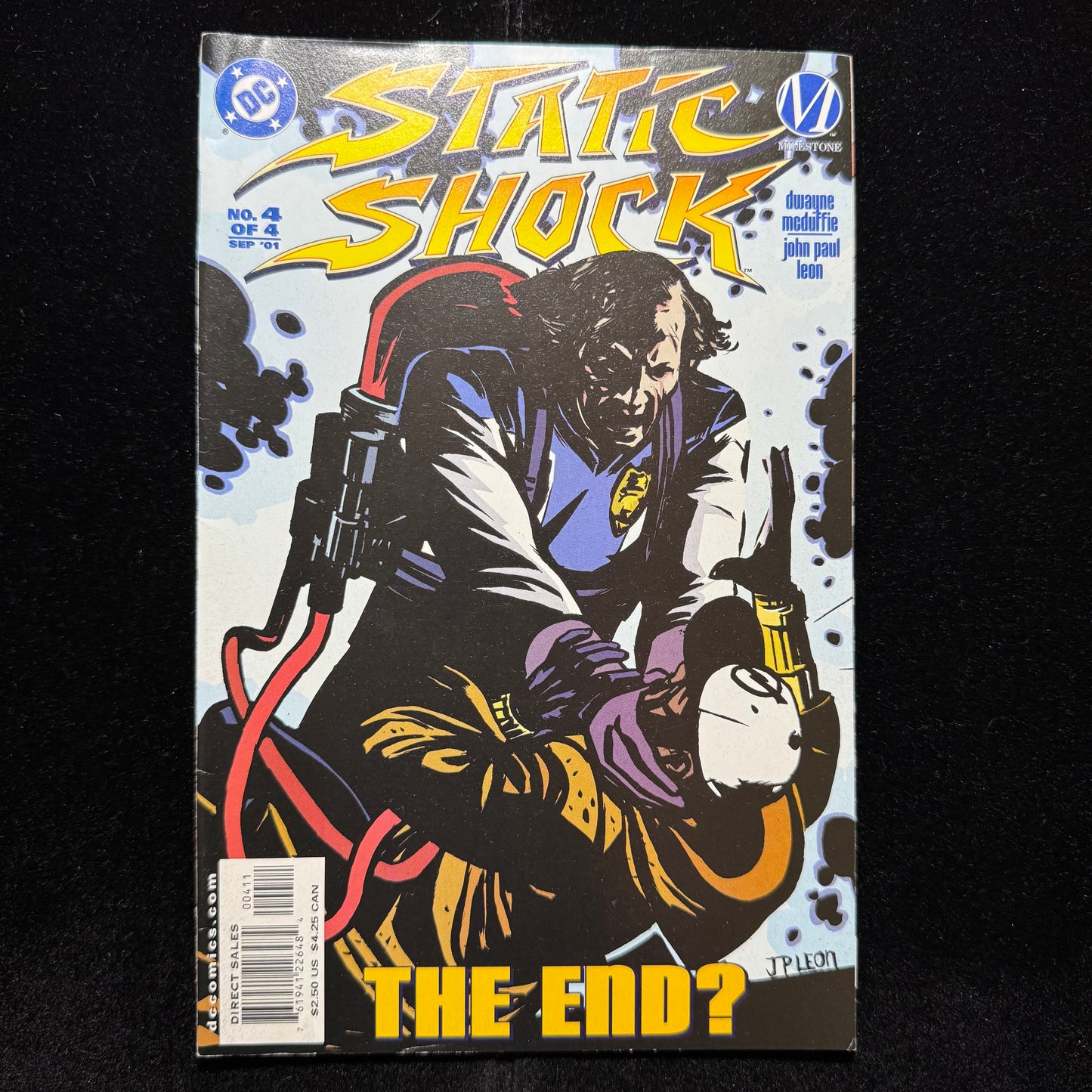 Static Shock 4 - Low Print Run Of 5,100 Copies - Modern Age Dc/ Milestone 2001