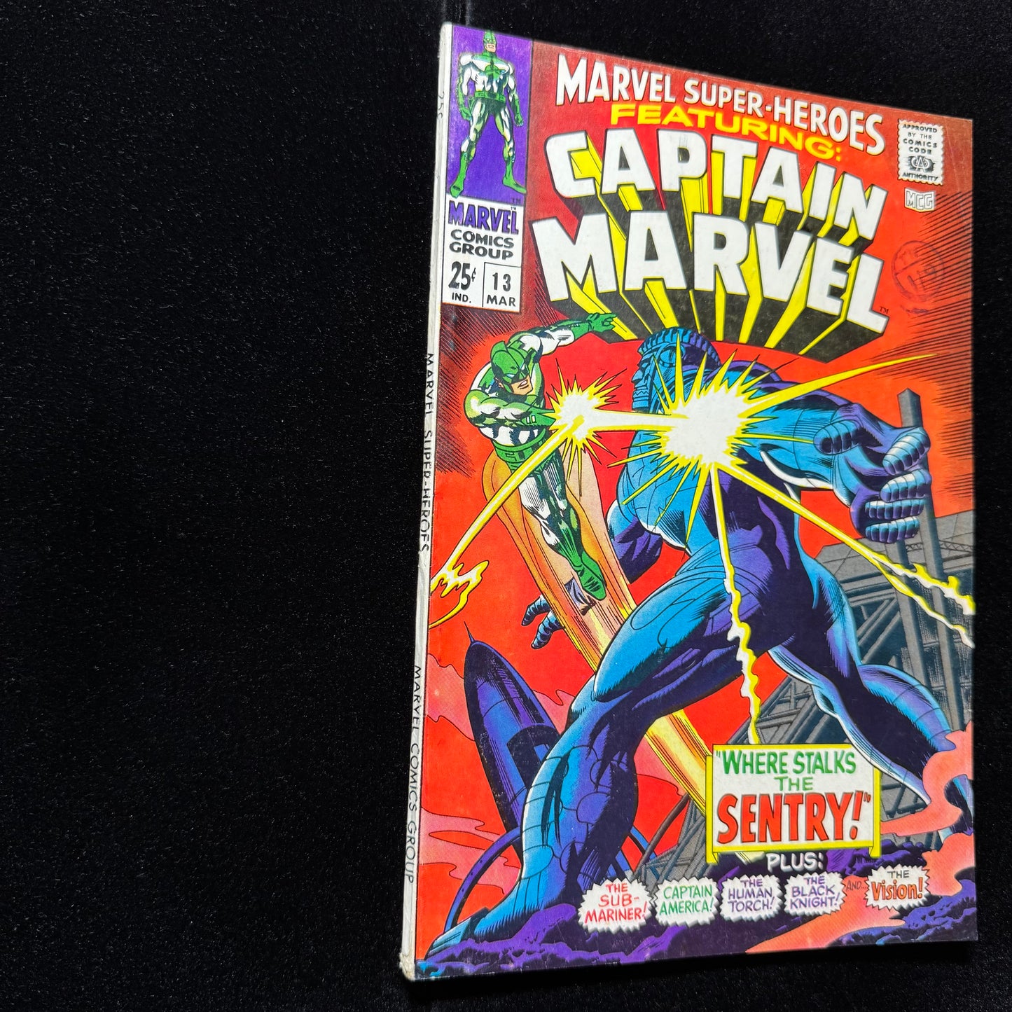 Marvel Super-Heroes 13 - 1st App Carol Danvers - Silver Age Marvel Comics 1968