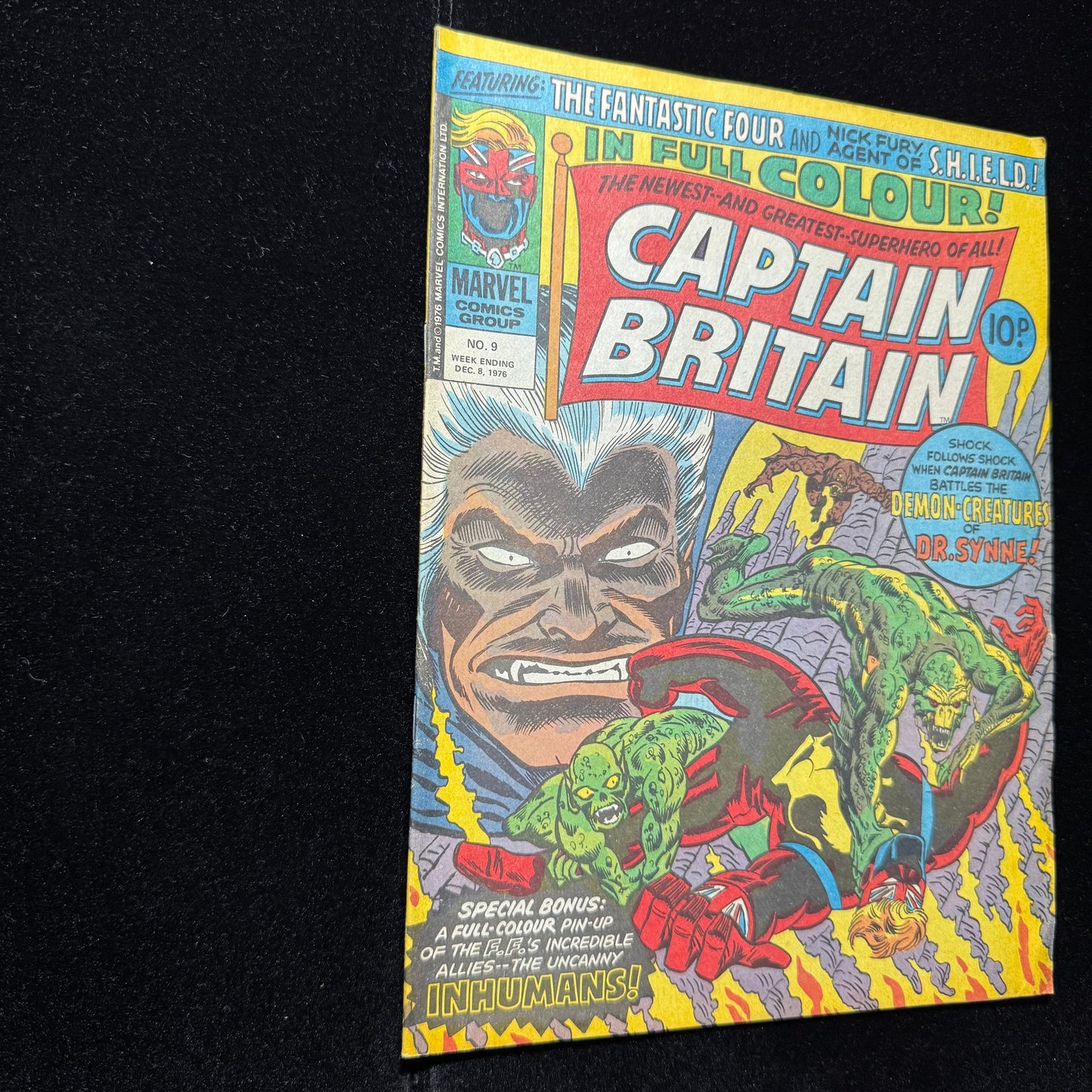 Captain Britain 9 - 2nd App Of Betsy Braddock - Bronze Age Marvel Comics 1976
