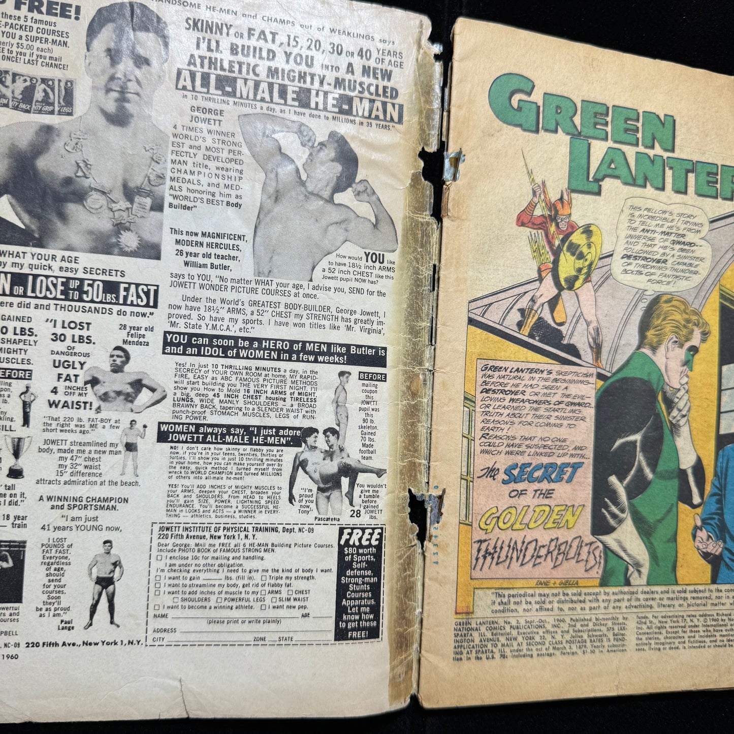 Green Lantern 2 - 1st App Pieface, 1st Qwardians, 1st Antimatter Universe - Silver Age Dc Comics 1960