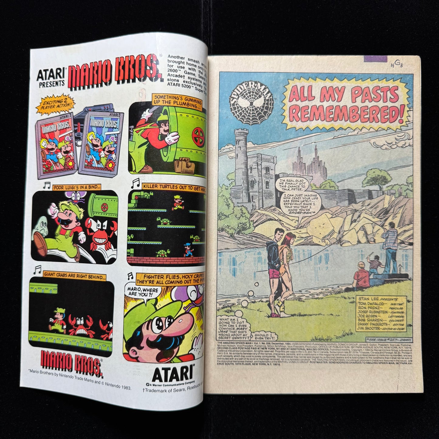 Amazing Spider-Man 259 - Newsstand Edition - Copper Age Marvel Comics 1984