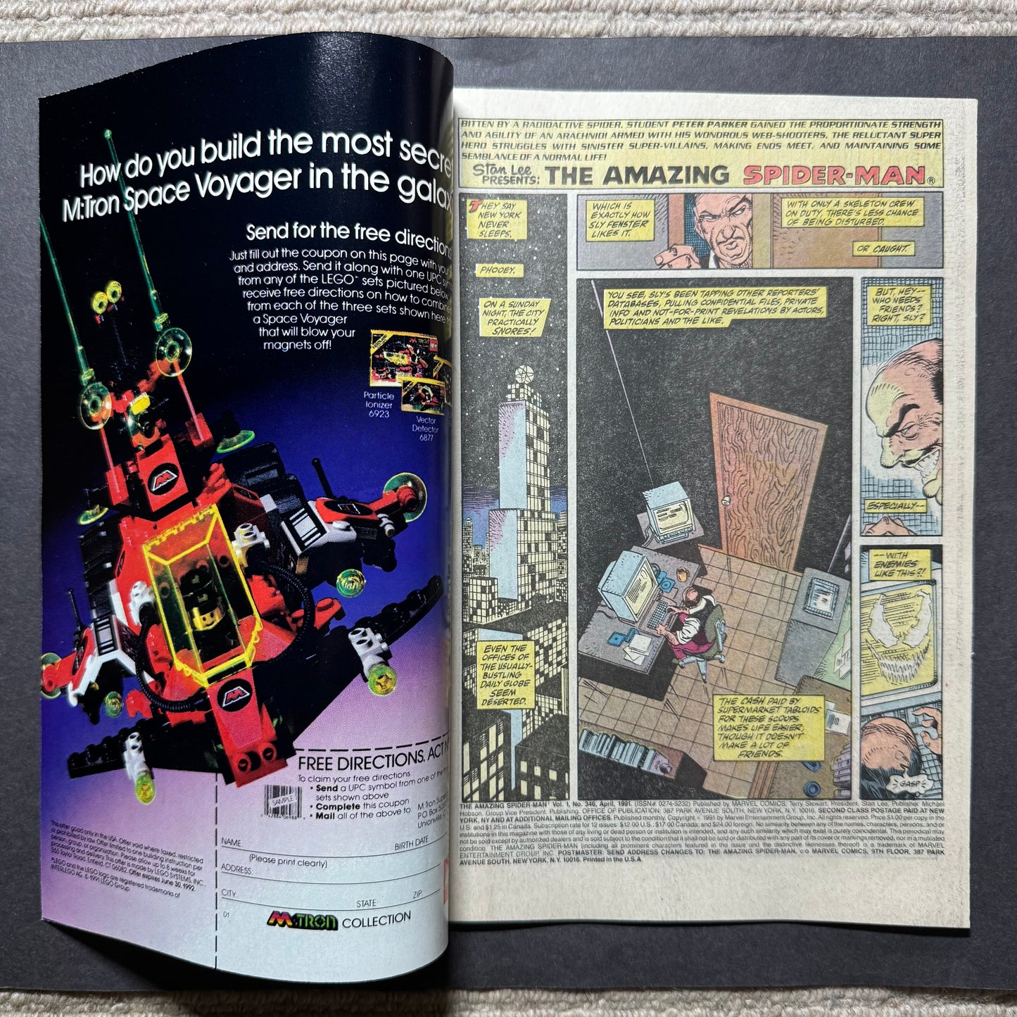 Amazing Spider-Man 346/ Copper Age Marvel Comics 1991