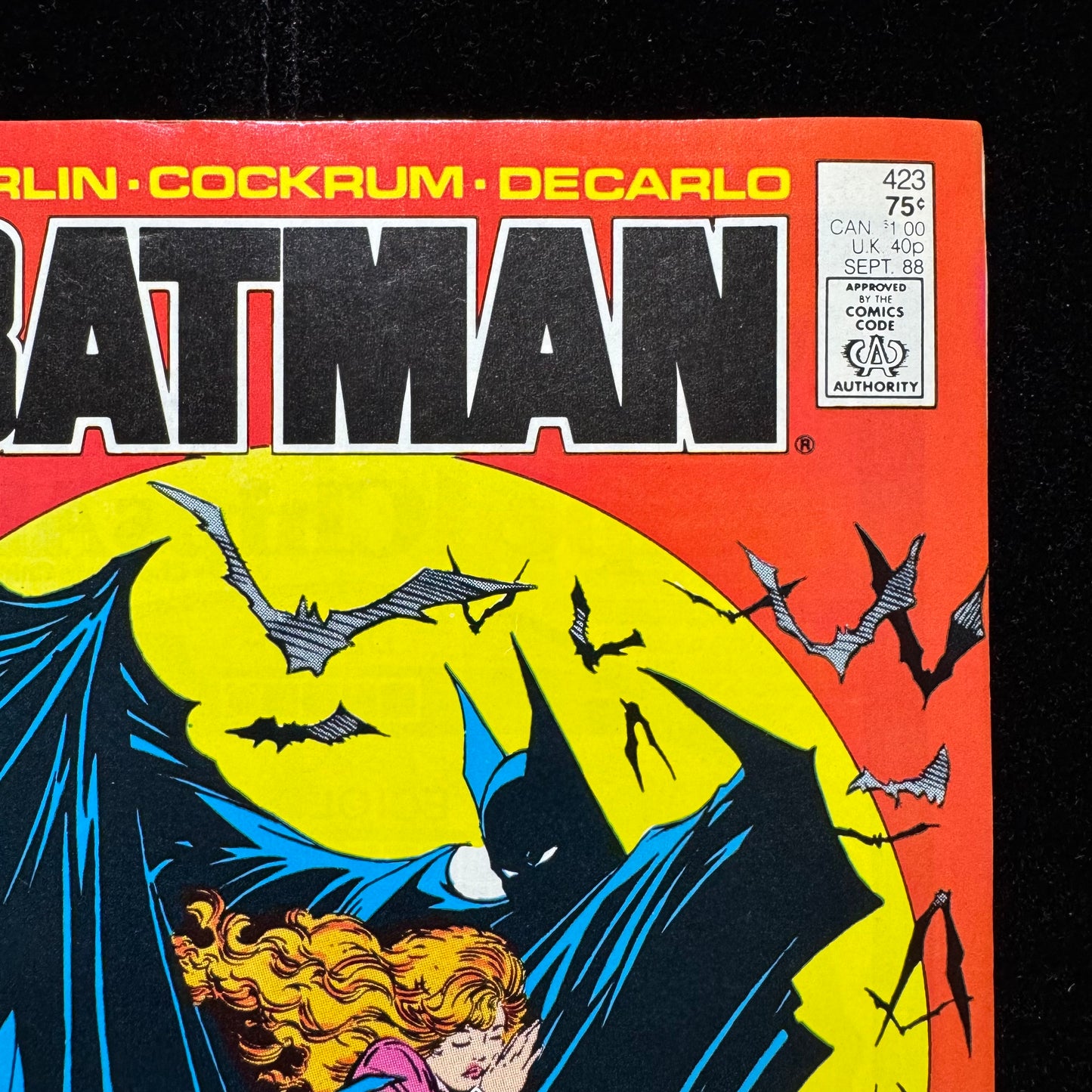 Batman 423 - Iconic Cover Art By Todd McFarlane - Copper Age Dc Comics 1988