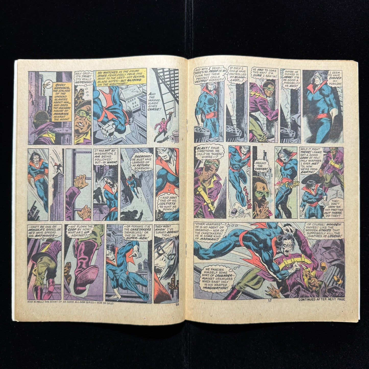 Adventure Into Fear 24 - Blade And Morbius 1st Meet - Bronze Age Marvel 1974