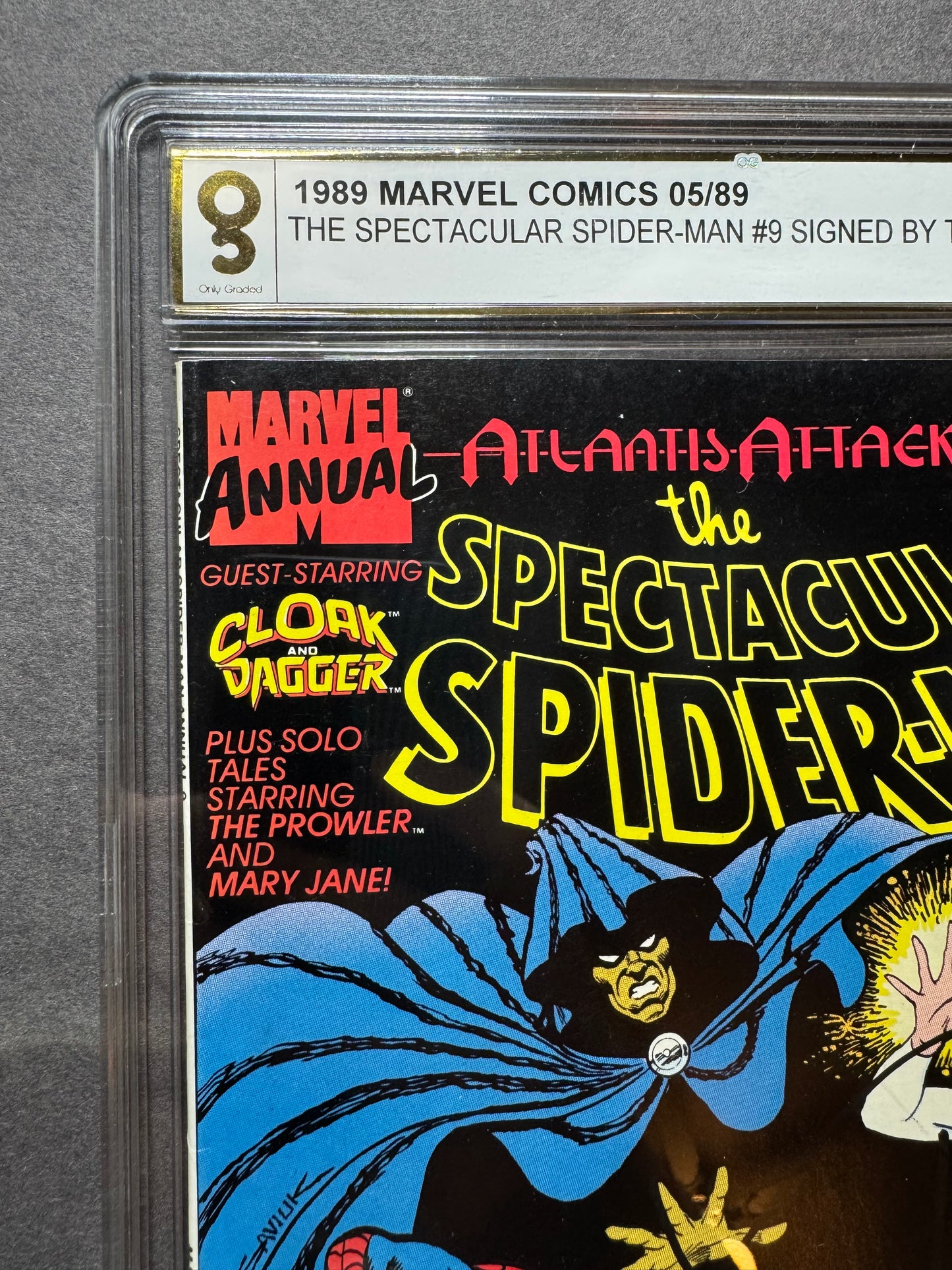 Spectacular Spider-Man Annual 9/ Signed By Tobey Maguire/ Graded And Certified