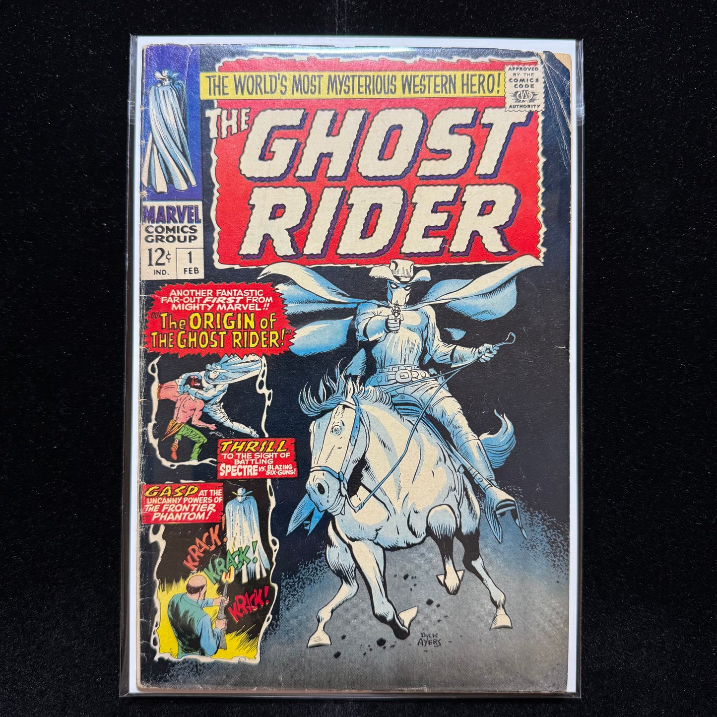 Ghost Rider 1 - 1st App Of Carter Slade Ghost Rider - Silver Age Marvel 1967