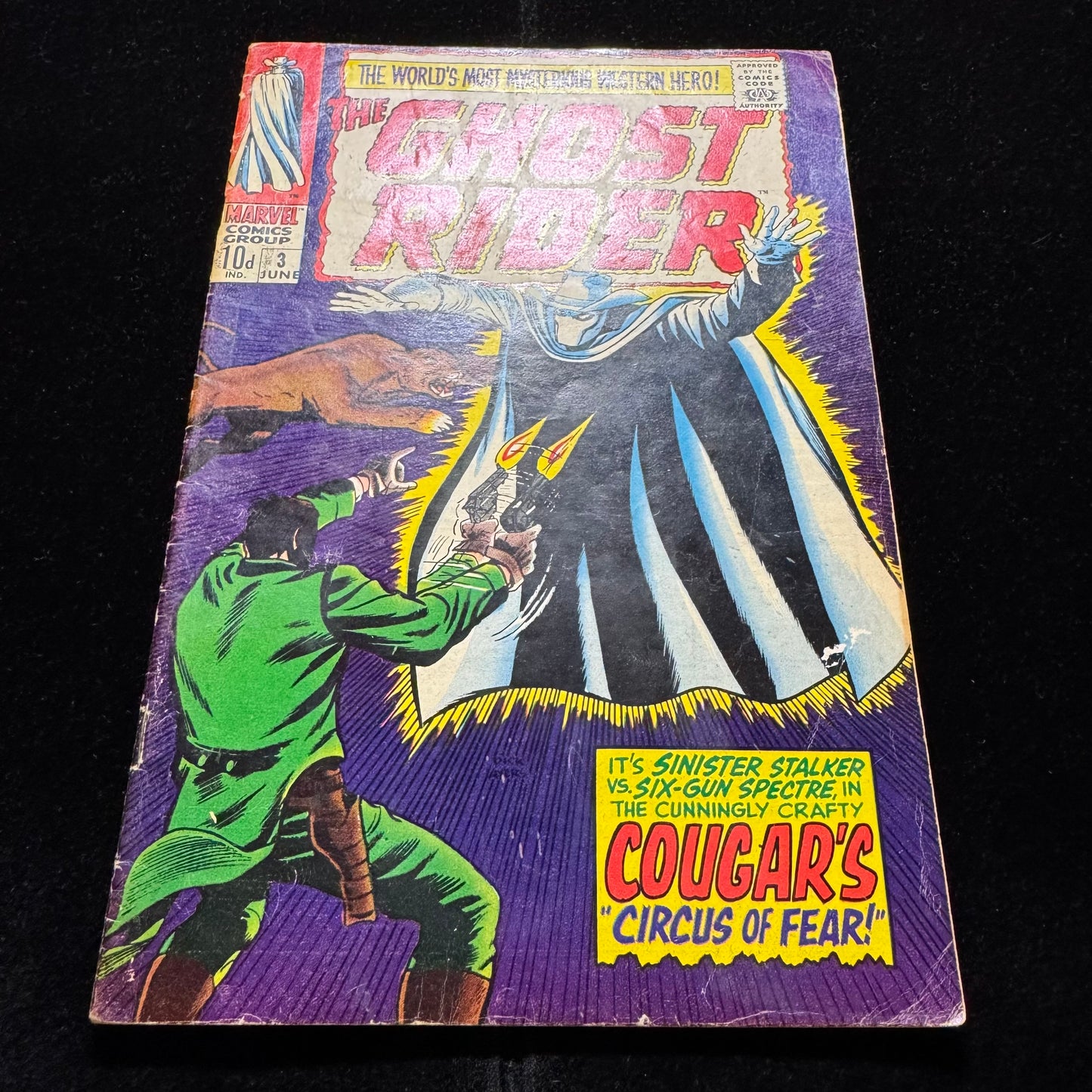 Ghost Rider 3 - 3rd Appearance Of Carter Slade - Silver Age Marvel Comics 1967