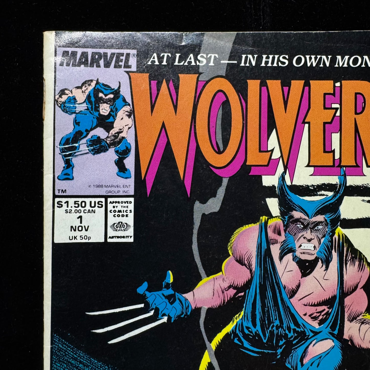 Wolverine 1 - Premiere Issue + 1st Wolverine Black Suit - Copper Age Marvel 1988
