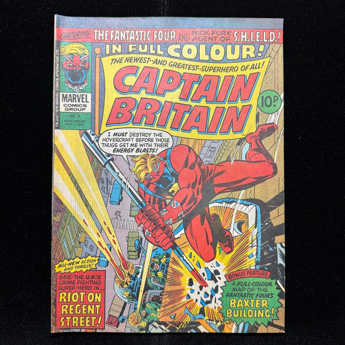 Captain Britain 8 - 1st App Of Betsy Braddock - Bronze Age Marvel Comics 1976
