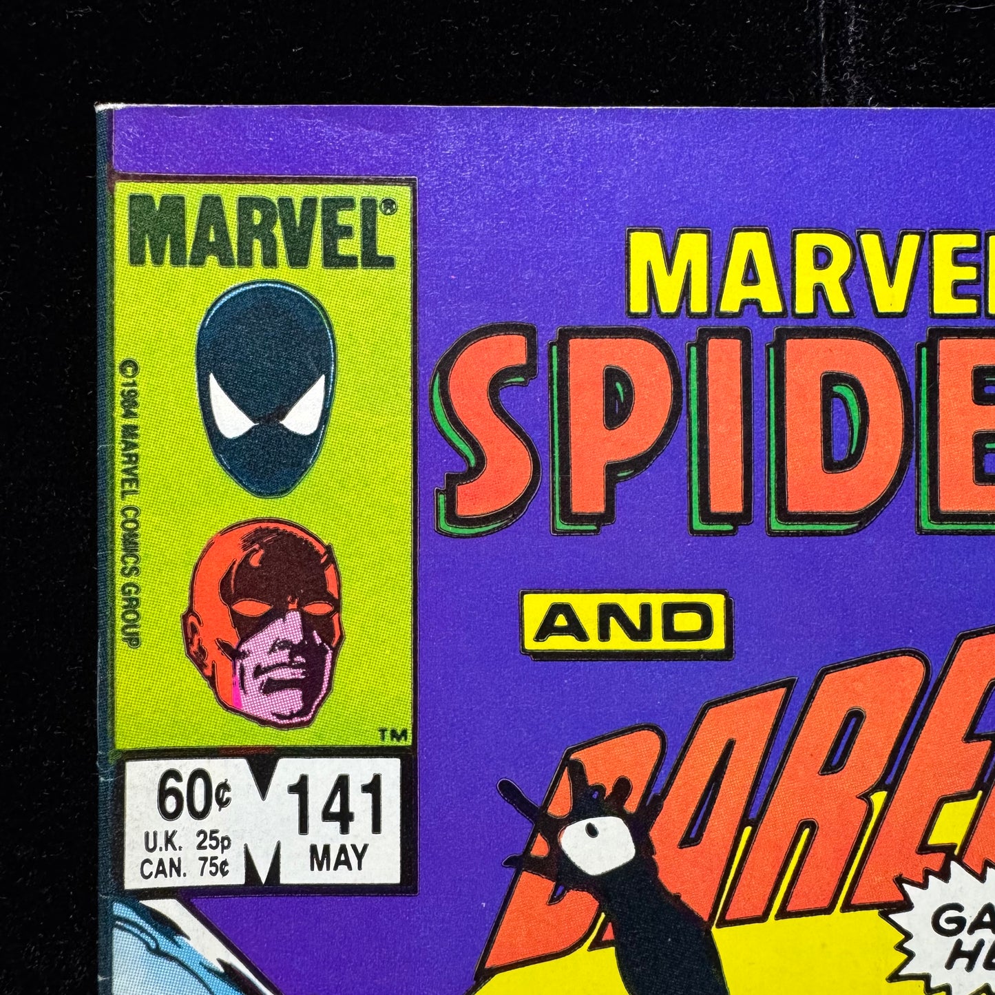 Marvel Team Up 141 - 2nd Appearance Of Symbiote - Copper Age Marvel Comics 1984