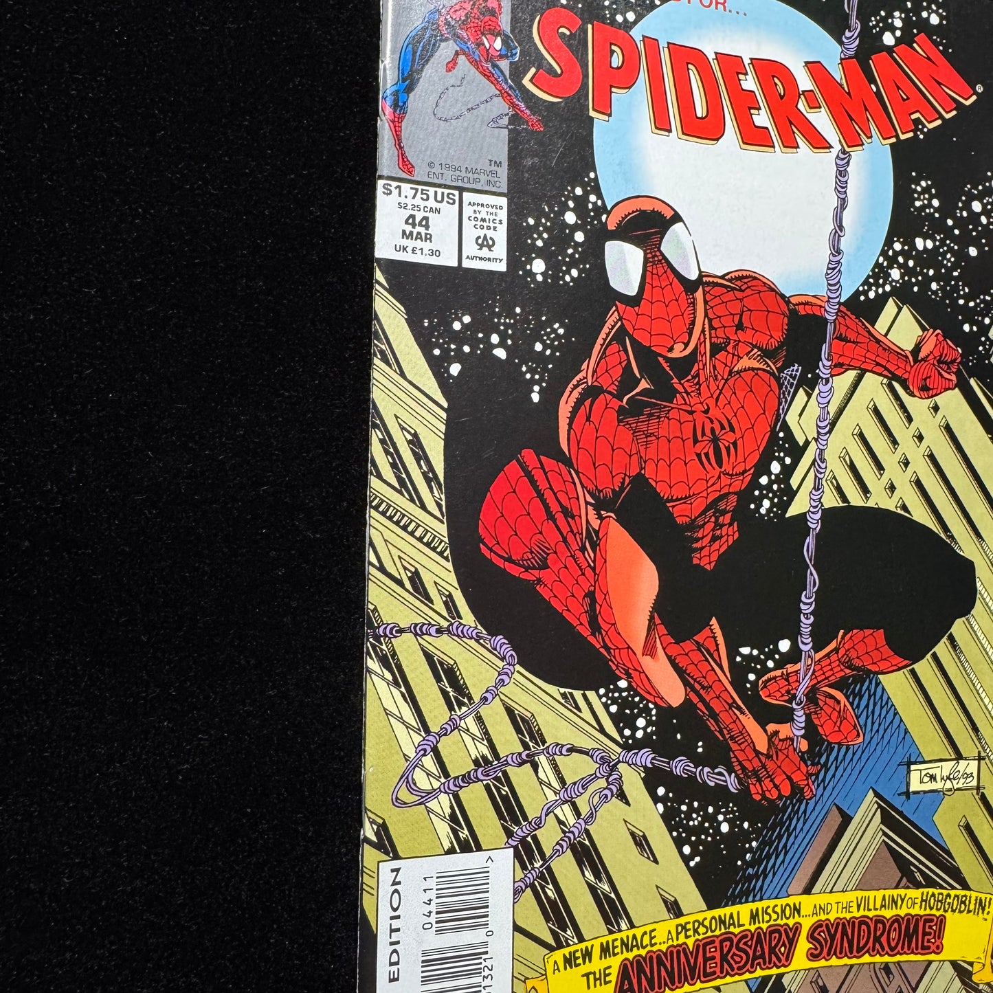 Spider-Man 44 - Stunning Cover Art - Modern Age Marvel Comics 1994