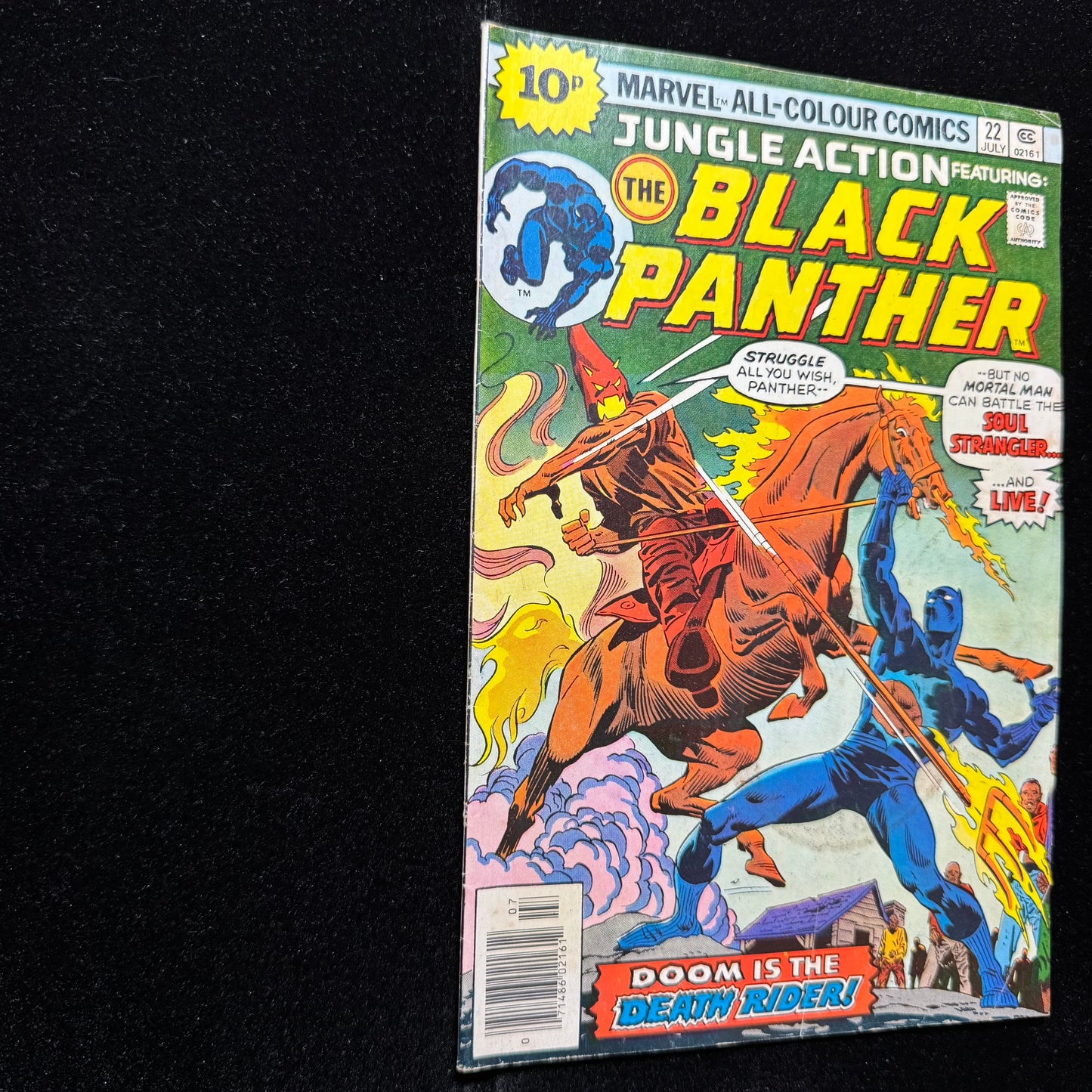 Jungle Action 22 - 1st App Of Soul Strangler - Bronze Age Marvel Comics 1976