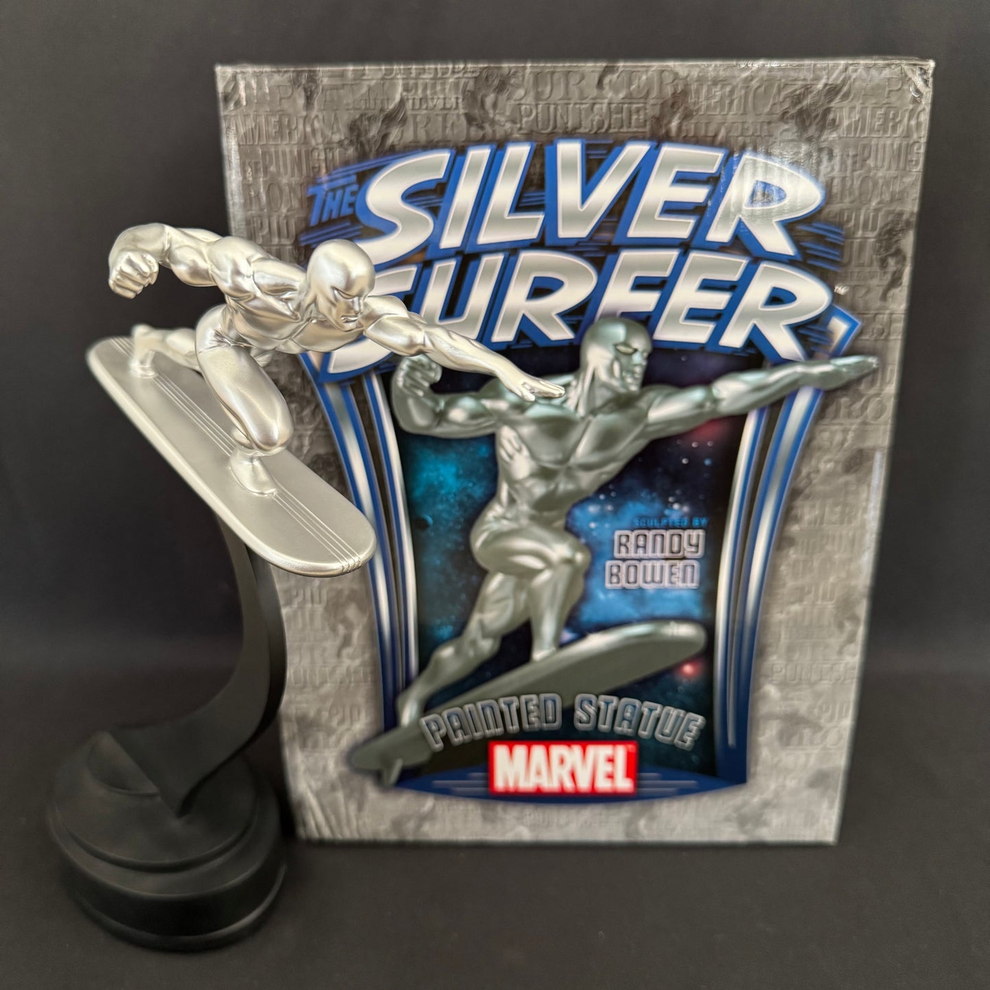 Silver Surfer 12” Statue By Bowen Designs - Limited Edition 577/2200 Boxed 2008