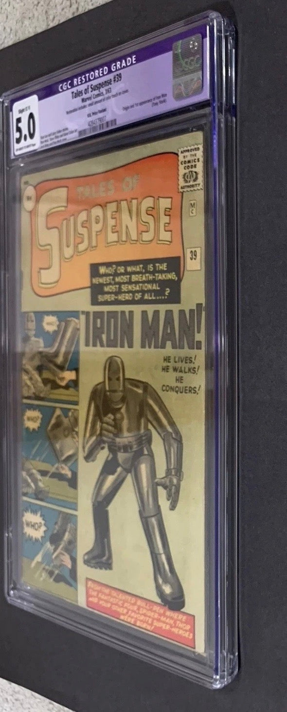 Tales Of Suspense 39/ CGC 5.0 Restored (purple Label)/ Marvel Comics 1963