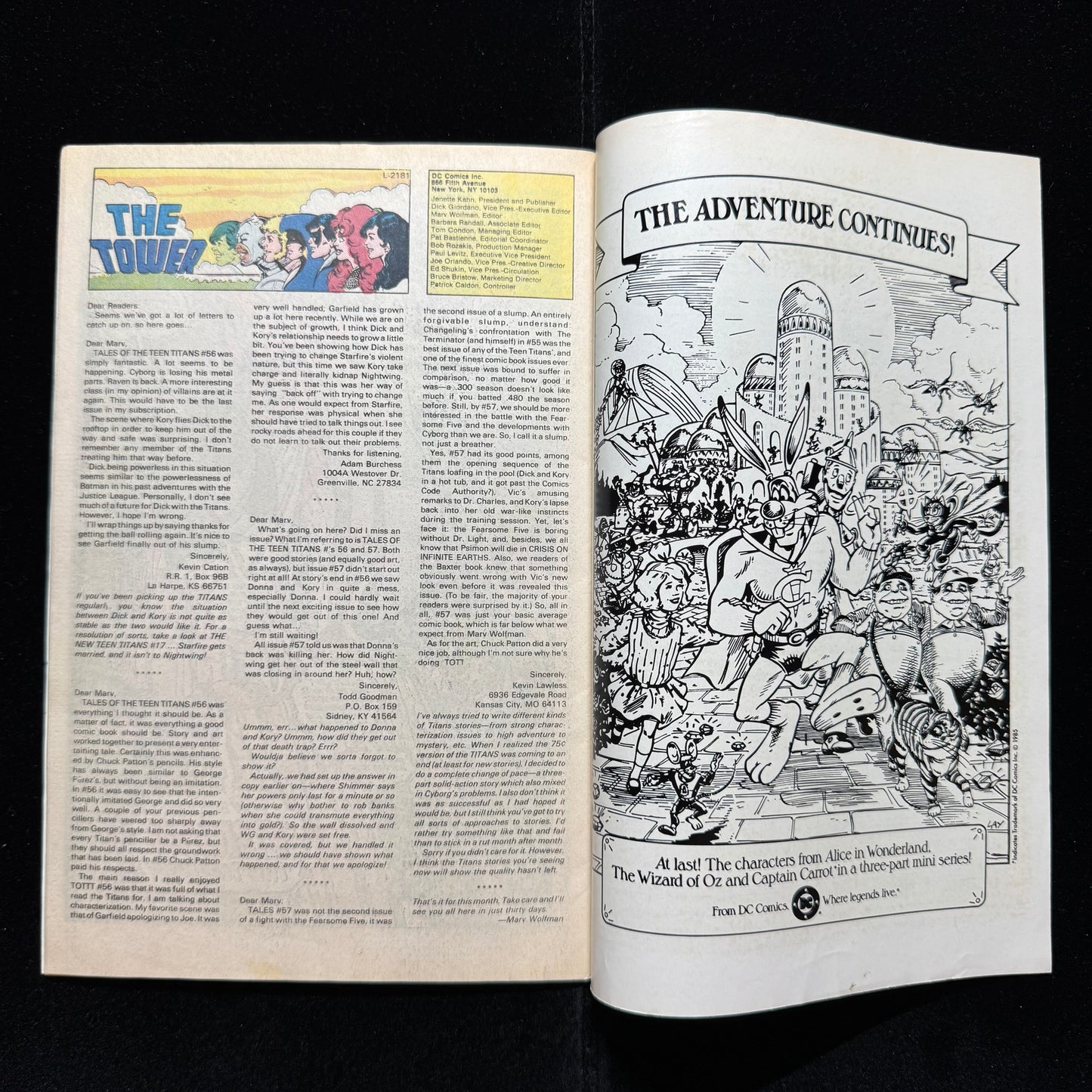 Tales Of The Teen Titans 61 - Copper Age Dc Comics 1986