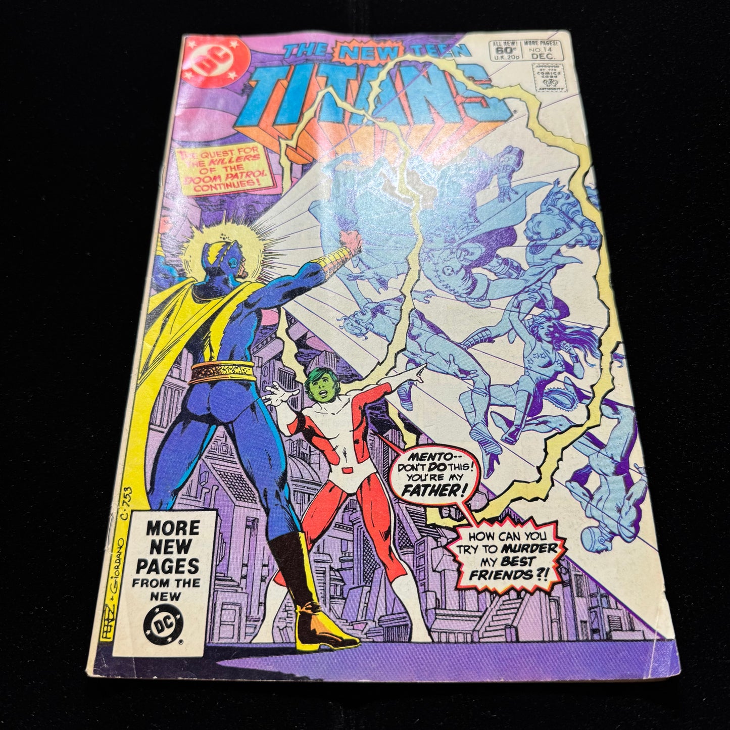 New Teen Titans 14 - Origin Of Doom Patrol - Bronze Age Dc Comics 1981