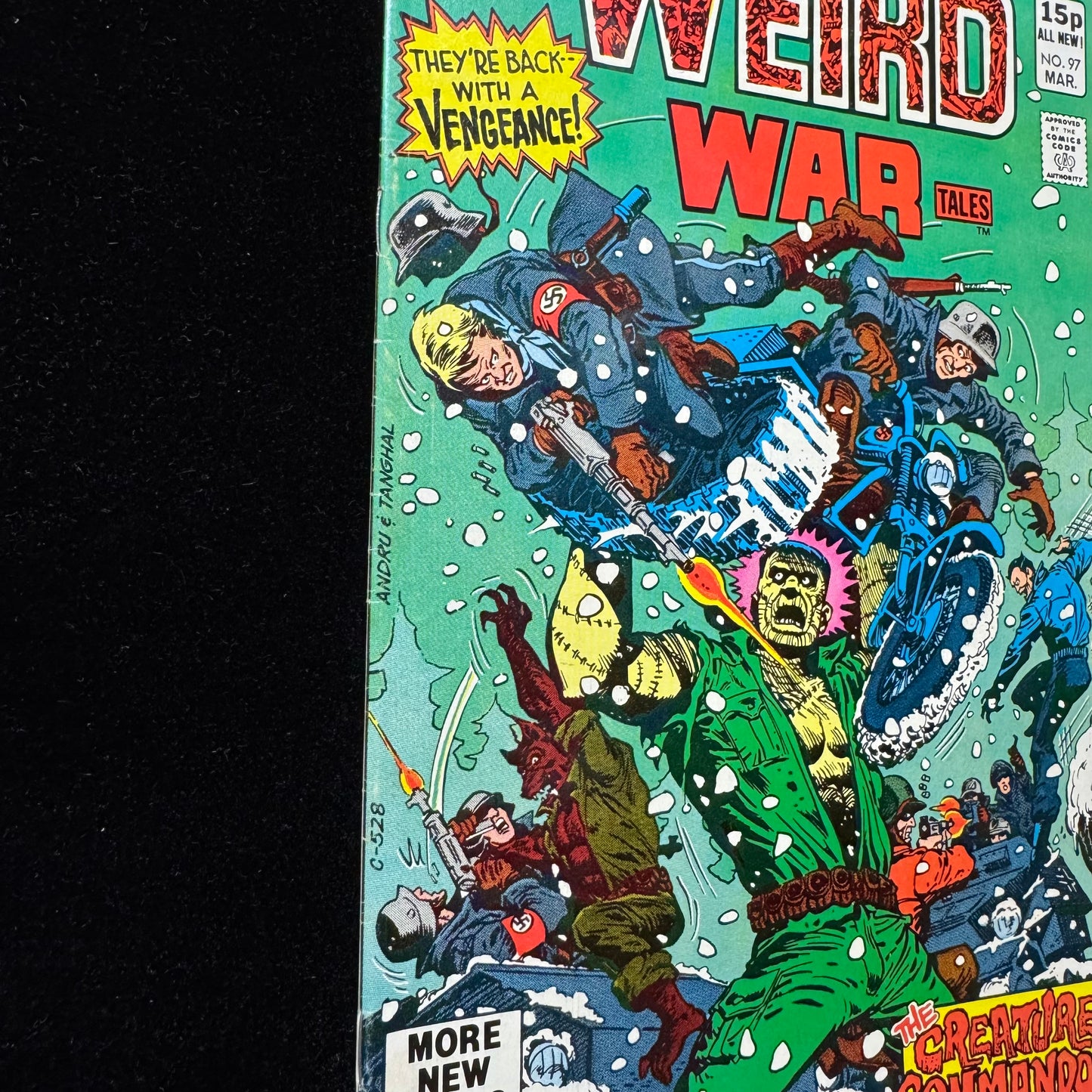 Weird War Tales 97 - 2nd App Of Creature Commandos - Bronze Age Dc Comics 1981