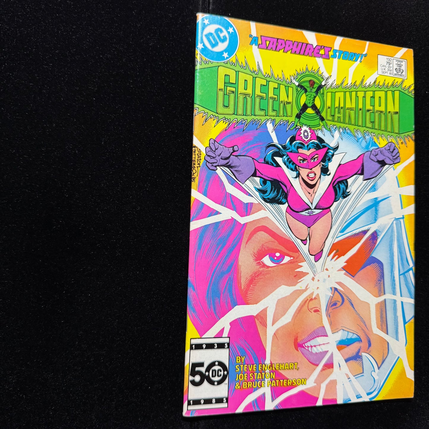 Green Lantern 192 - Origin Of Star Sapphire - Copper Age Dc Comics 1985