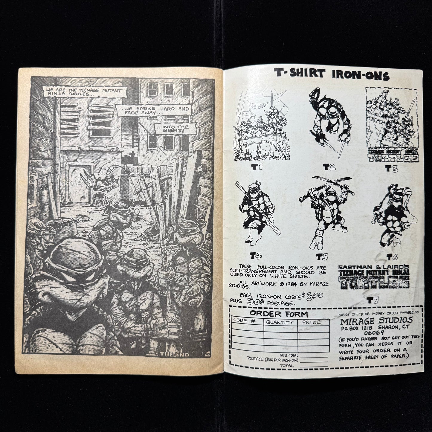 Teenage Mutant Ninja Turtles 1 - 3rd Printing - Copper Age Mirage Comics 1985