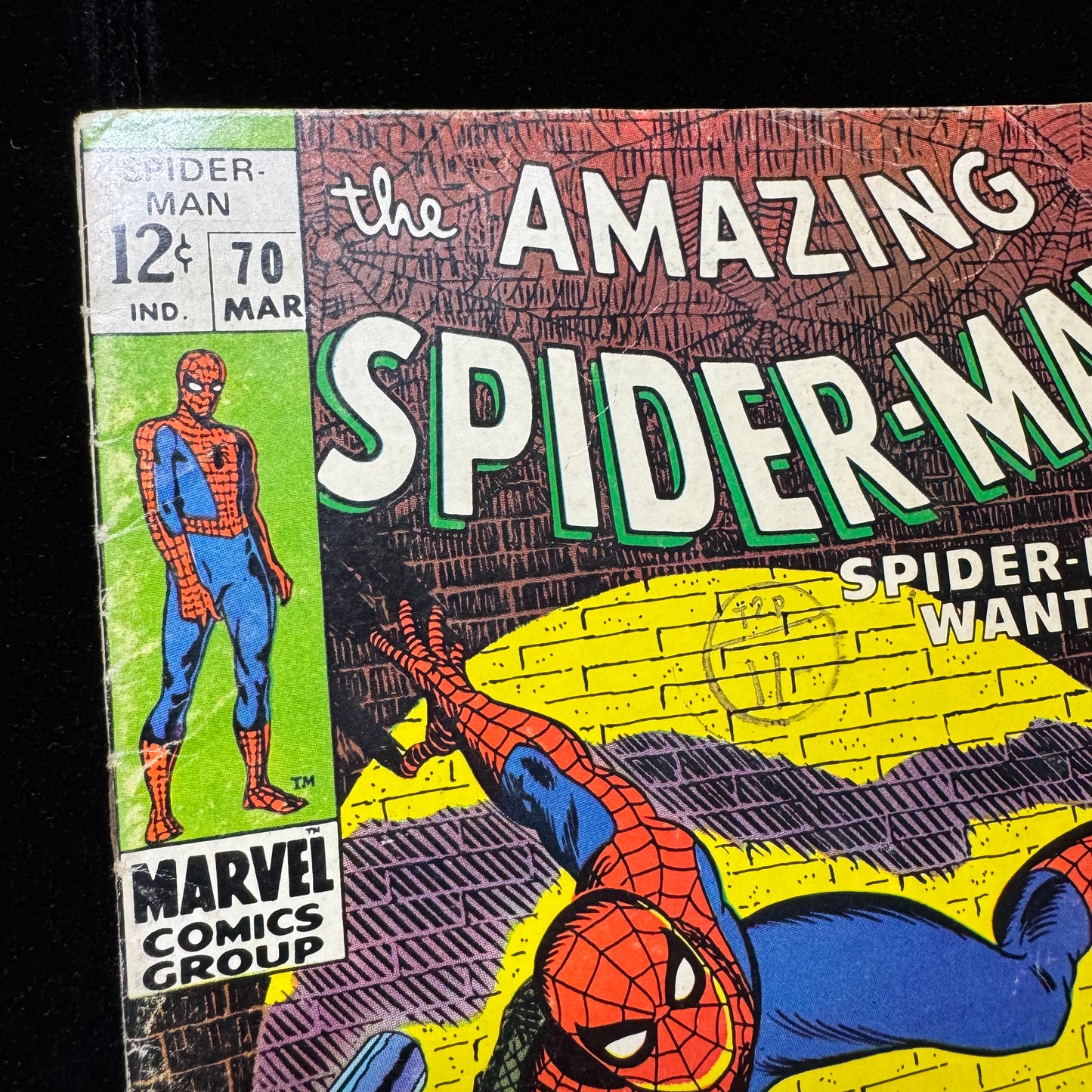 Amazing Spider-Man 70 - 1st Cameo App Of Vanessa Fisk - Silver Age Marvel 1969