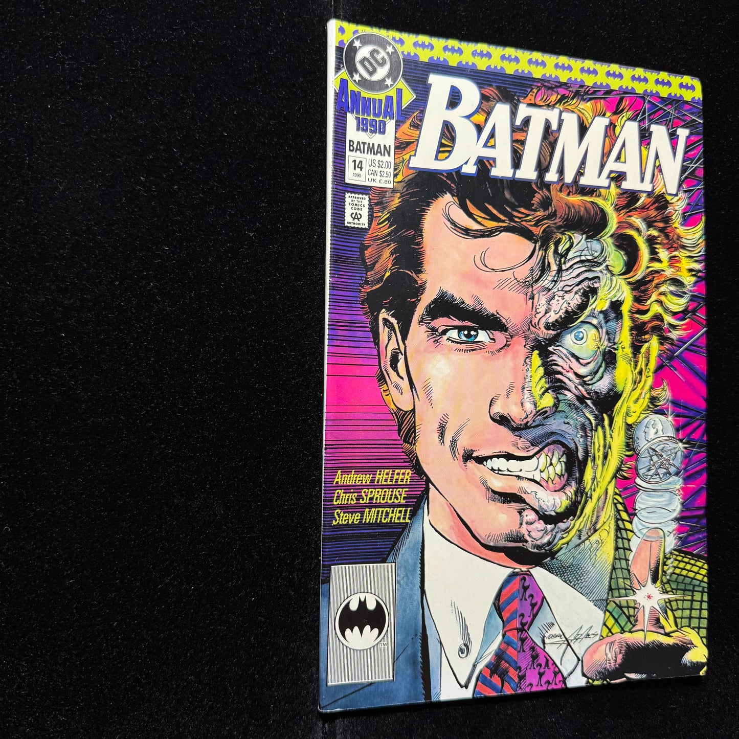 Batman Annual 14 - Origin Of Two-Face - Copper Age Dc Comics 1990