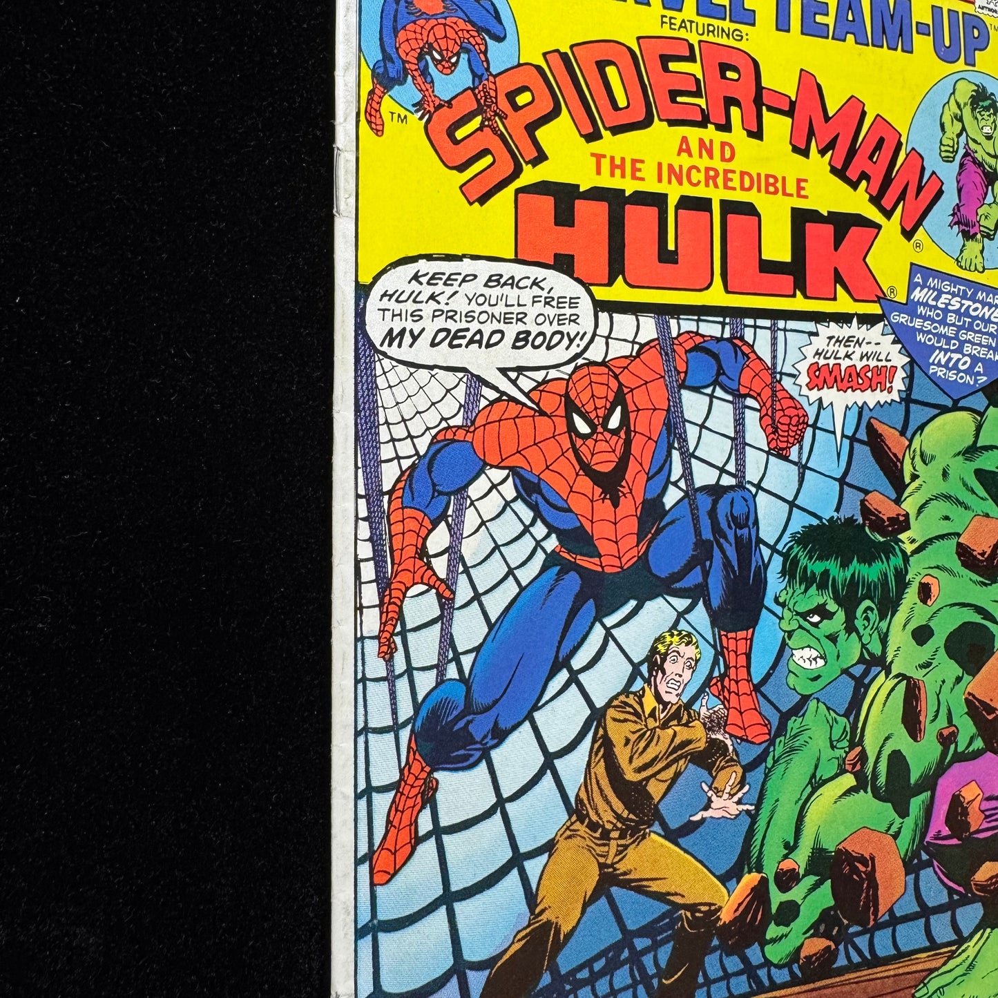 Marvel Team Up 27 - Value Stamp Has Been Cut Out- Bronze Age Marvel Comics 1974