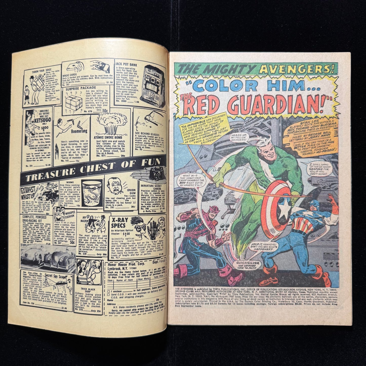 Avengers 43 - 1st Appearance Of The Red Guardian - Silver Age Marvel Comics 1967
