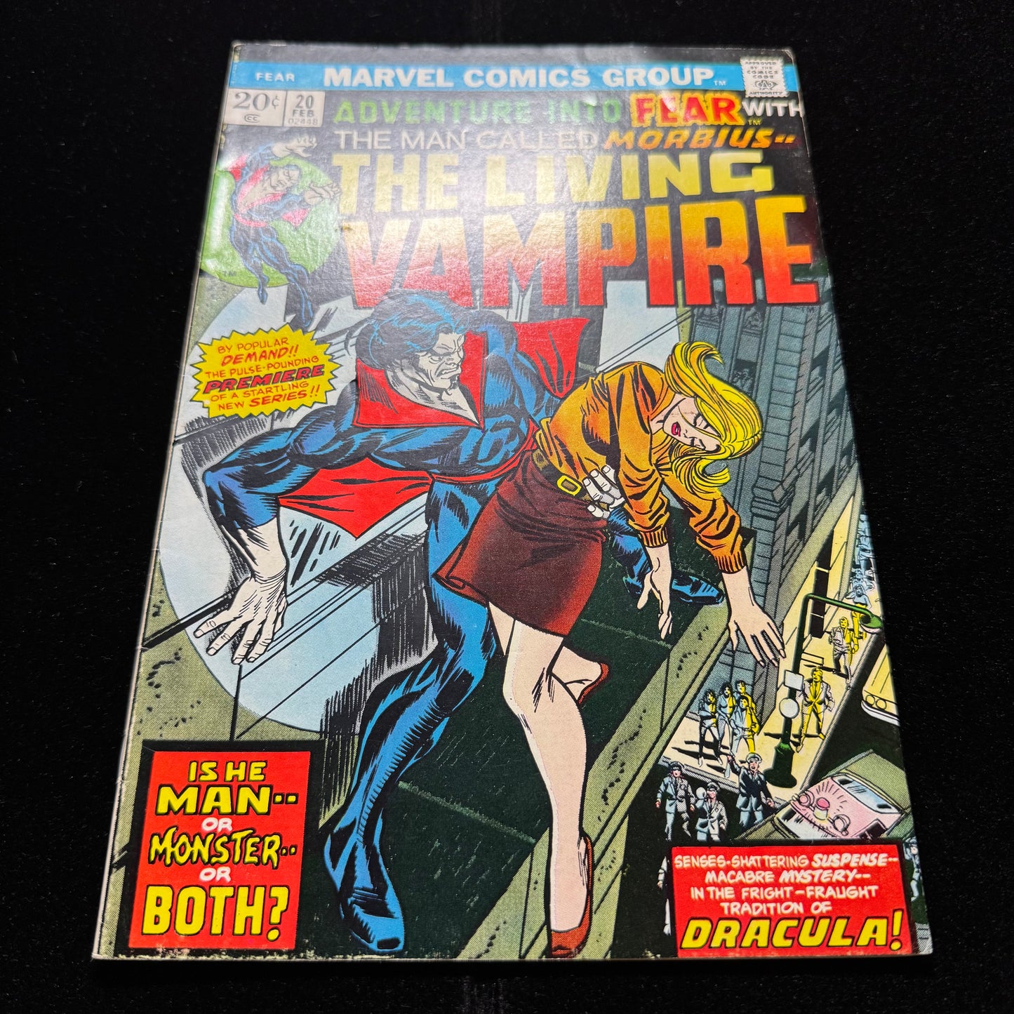 Adventure Into Fear 20 - 1st Solo Morbius Story - Bronze Age Marvel Comics 1974