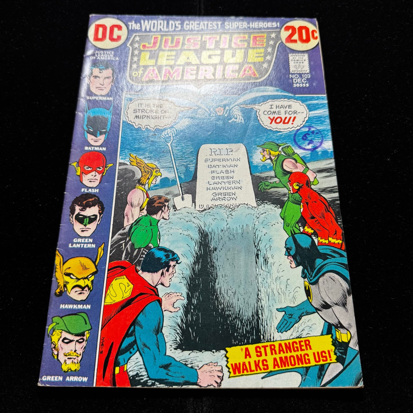 Justice League 103 - Phantom Stranger Joins The JLA - Bronze Age Dc Comics 1972